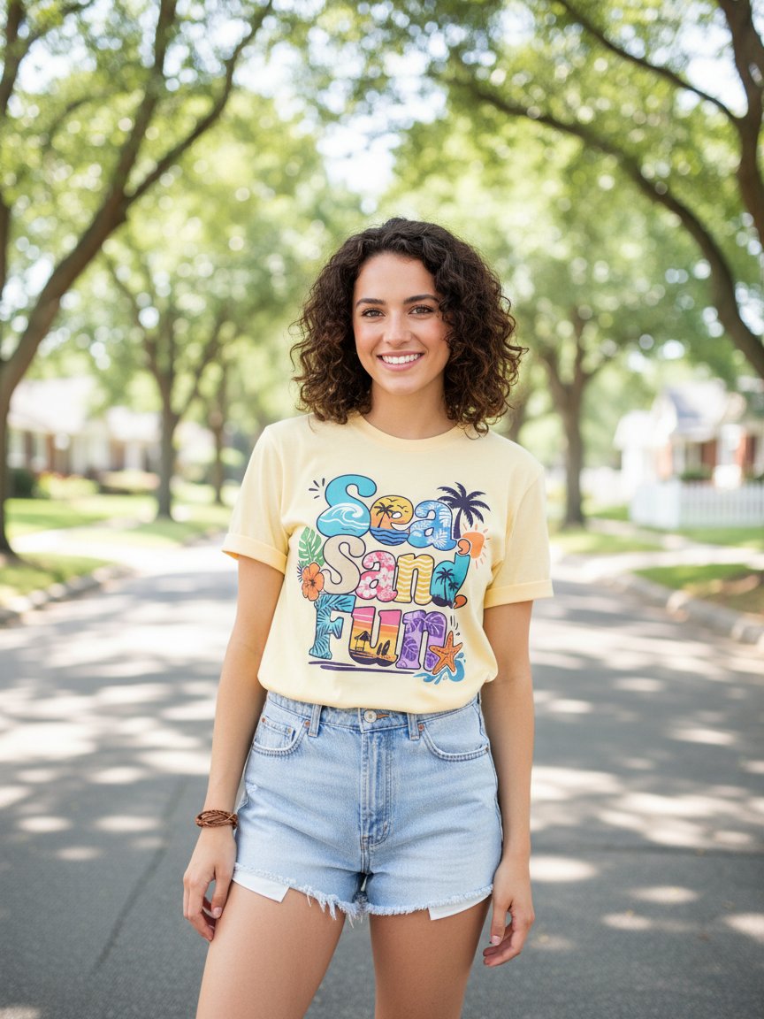 Sunset Surf Lettering Tee product image (1)