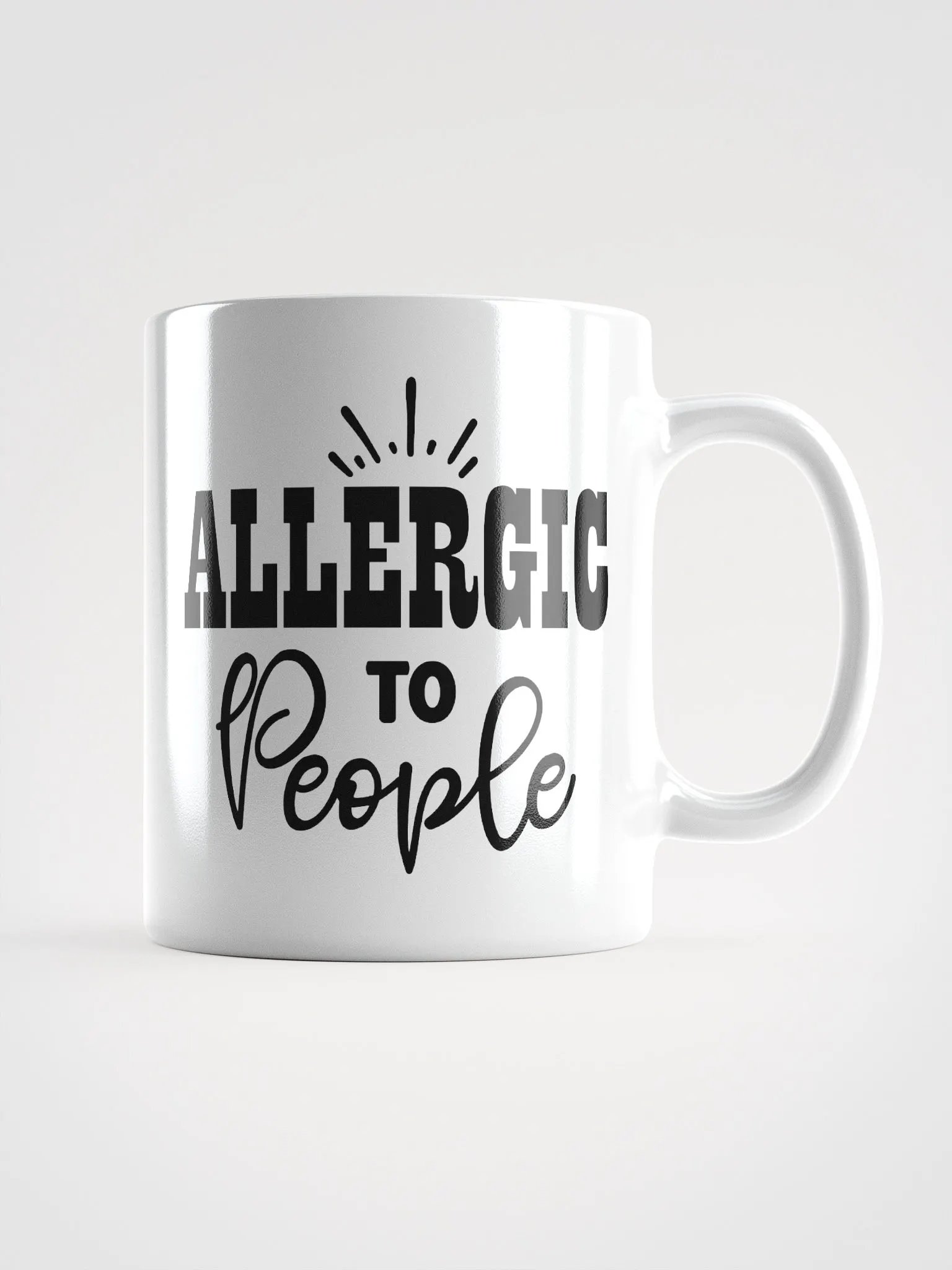 Allergic To People Glossy Mug product image (1)