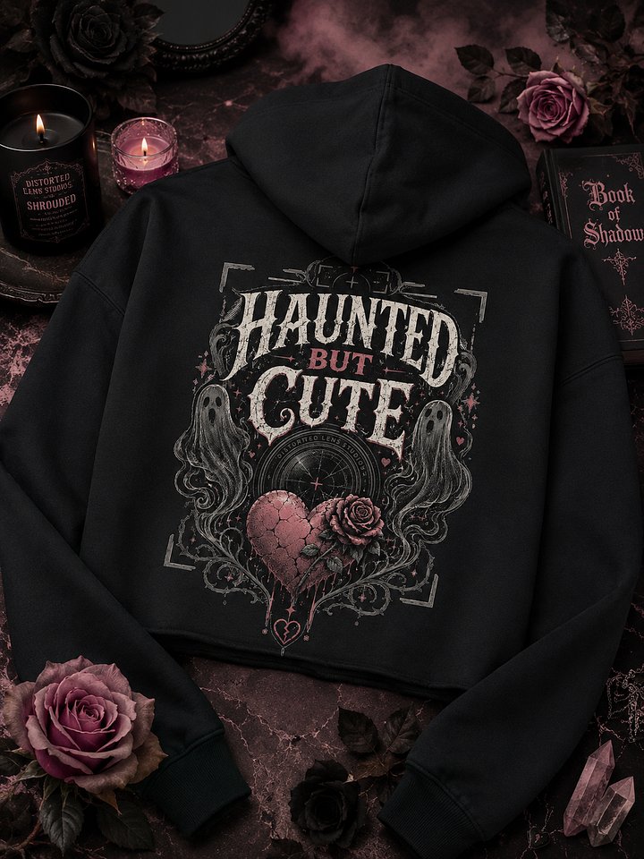 Haunted but Cute Cropped Hoodie product image (2)