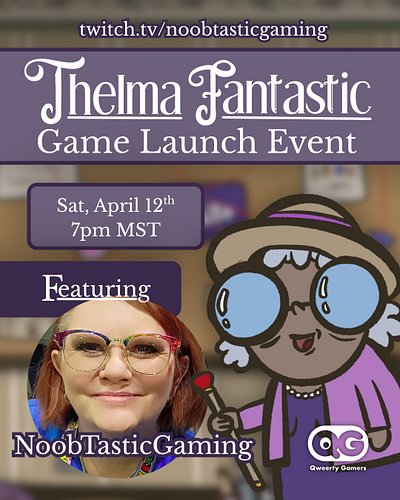 Doing a showcase for a new game by @weirdpumpkinsstudios called Thelma Fantastic. Thank you @qweertygamers for letting me sho...