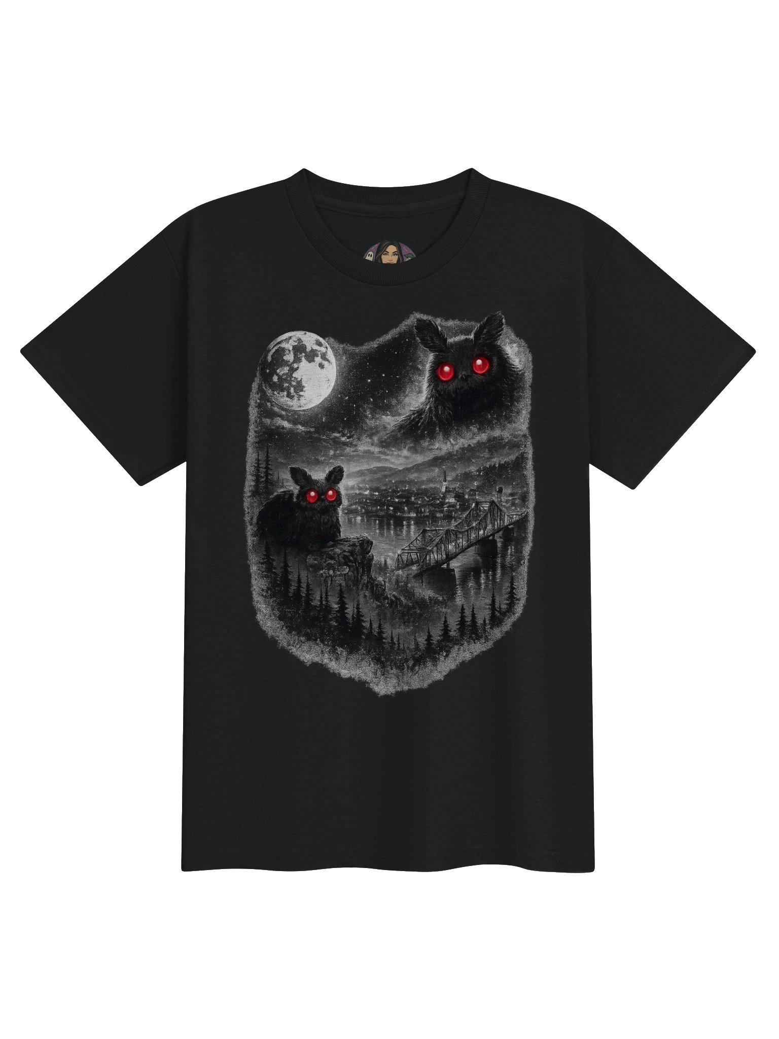 SENTIMENTAL MOTHMAN YOUTH T-SHIRT product image (1)