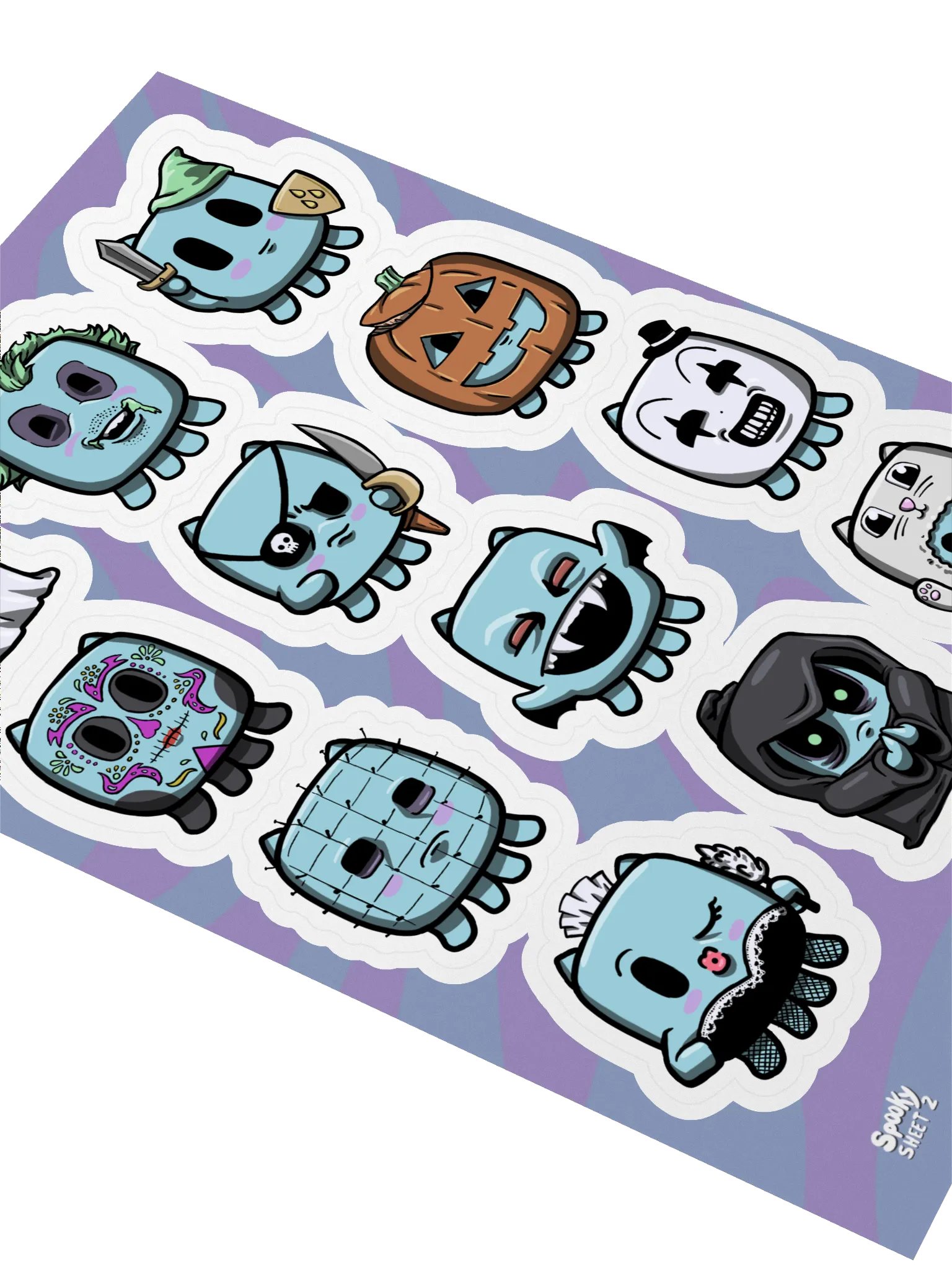 Floody Buddy Sticker Sheet 2 - Spooky Halloween product image (2)