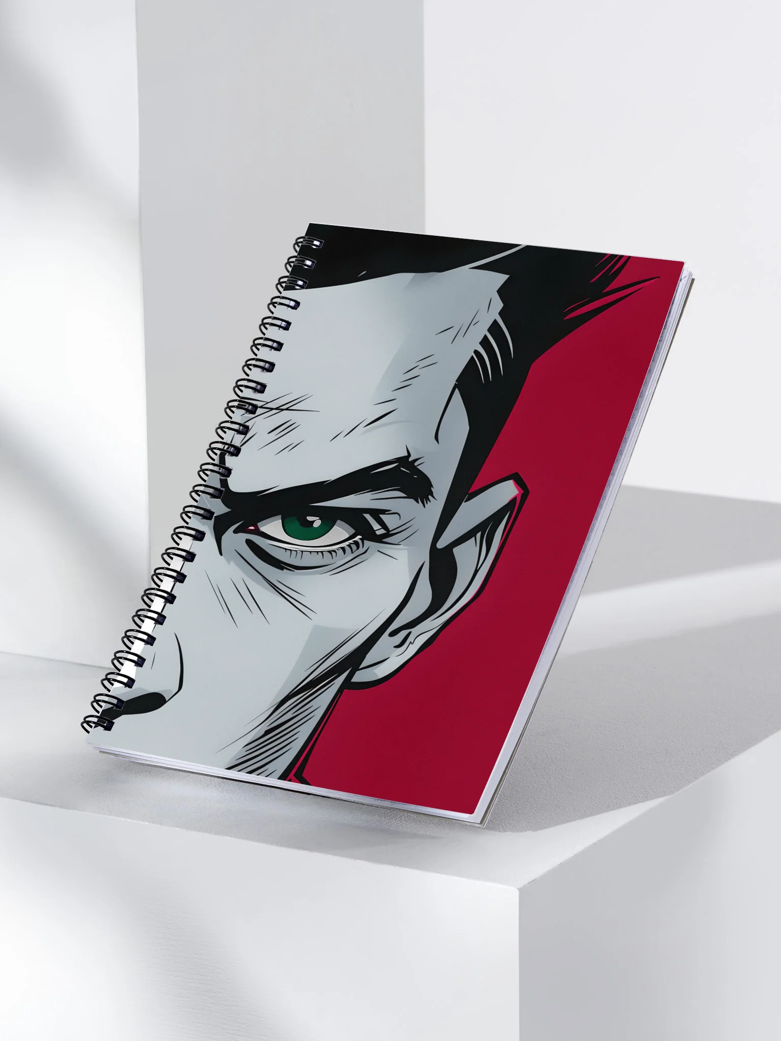Red Eclipse Spiral Notebook product image (3)