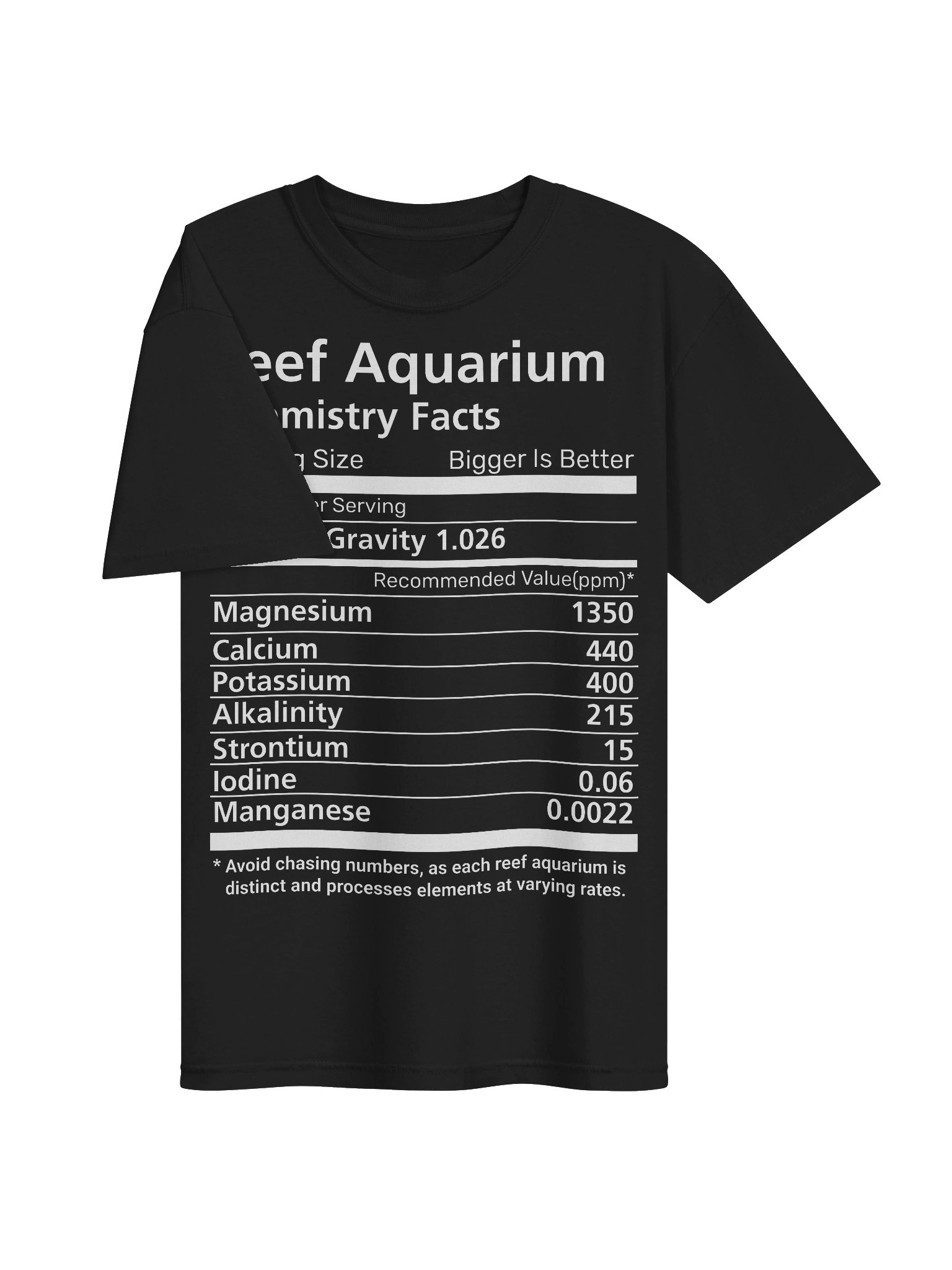 Reef Aquarium Chemistry Facts Shirt – Reef Tank Parameters & Coral Chemistry Tee product image (8)
