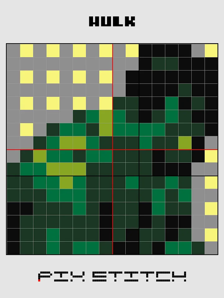 Hulk Pixel Art product image (2)