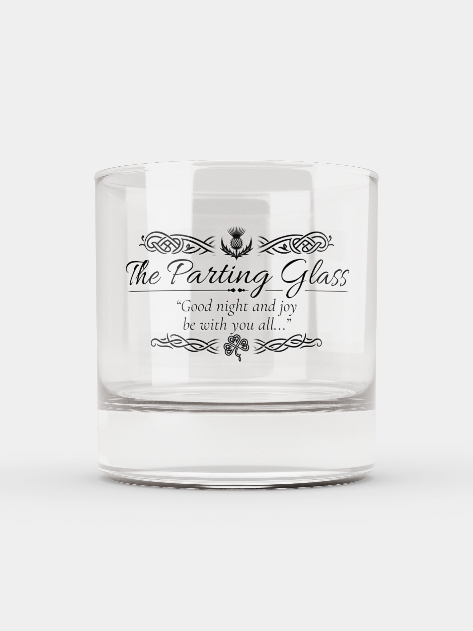 "The Parting Glass" Whiskey Glass - Traditional Scottish & Irish Celtic Rocks Tumbler product image (3)