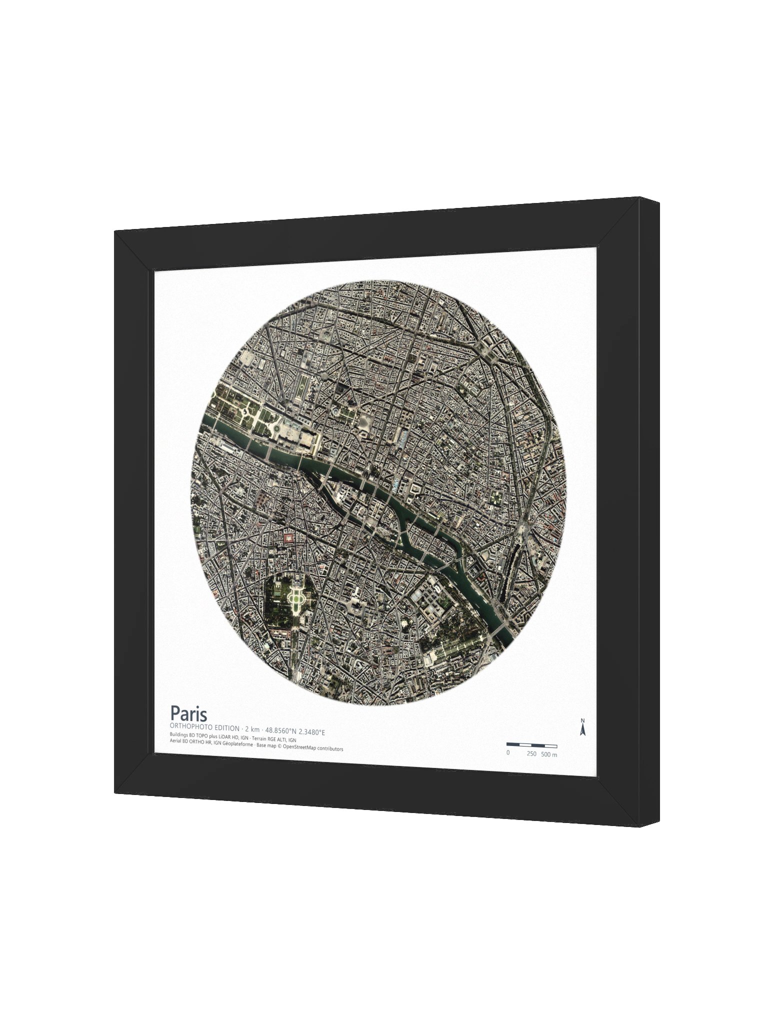 Paris: 3D Aerial City Map product image (6)