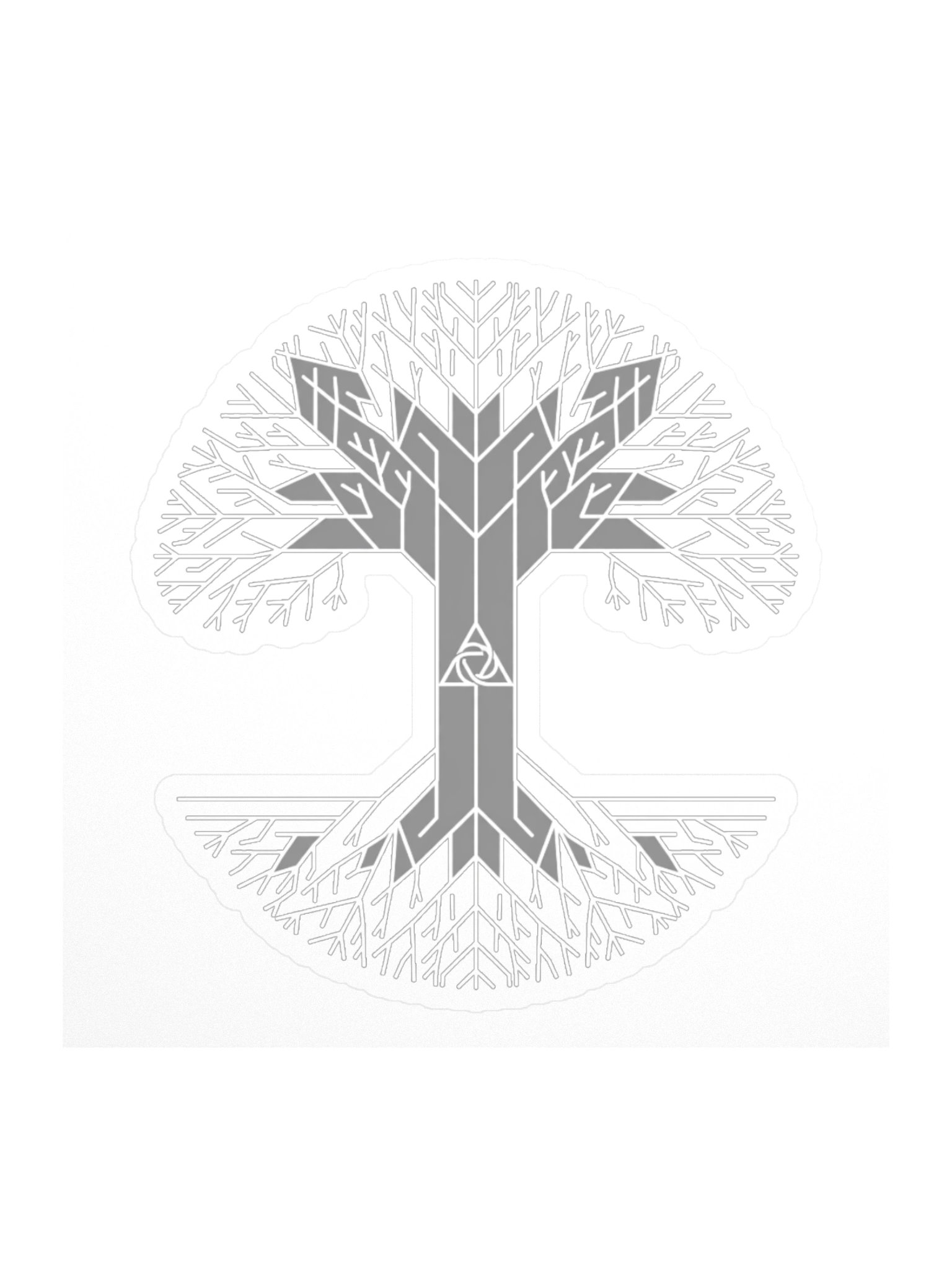 Minimal Yggdrasil Sticker product image (1)
