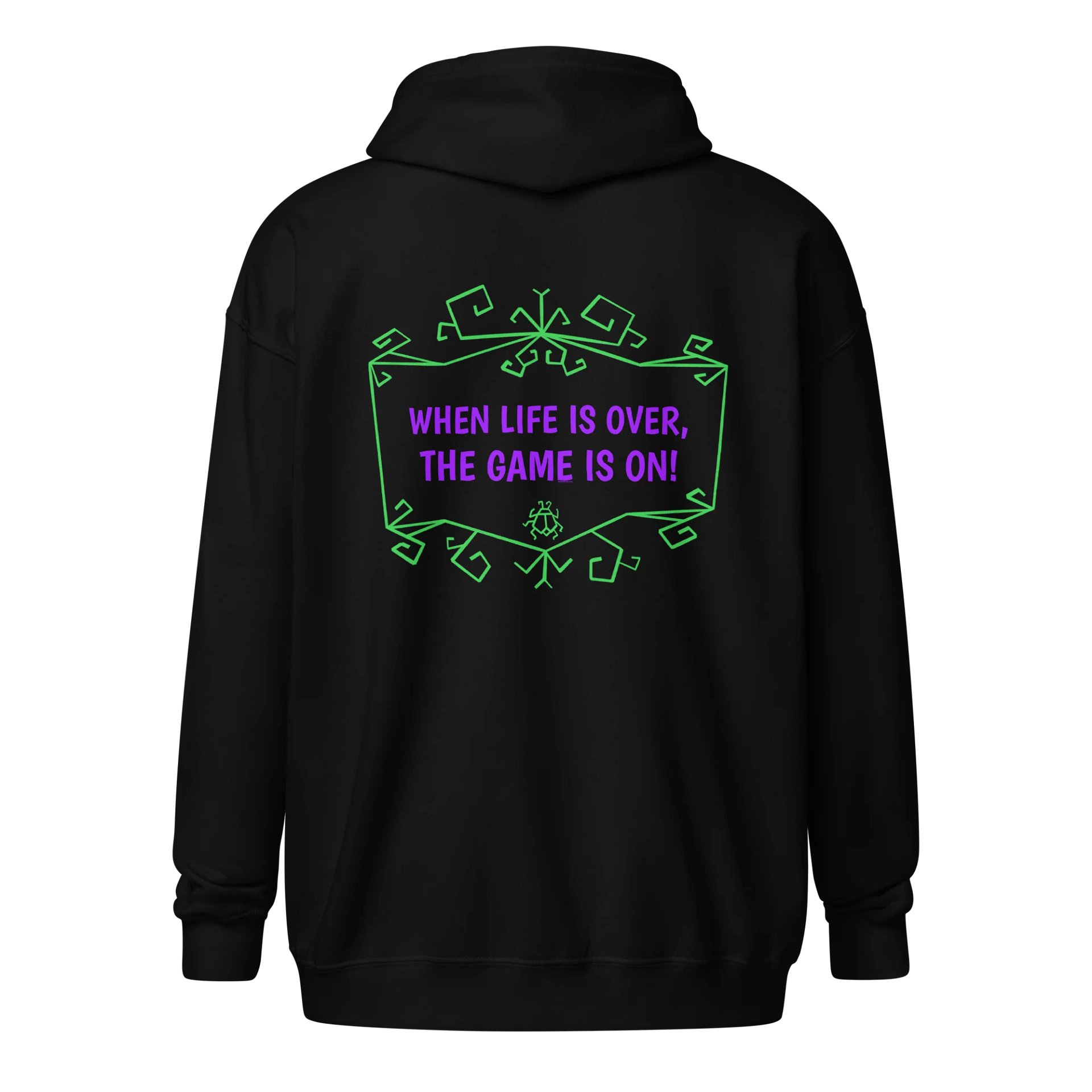 [UM Designs] Life Over, Game Over - Unisex Graphic Zip Hoodie product image (1)