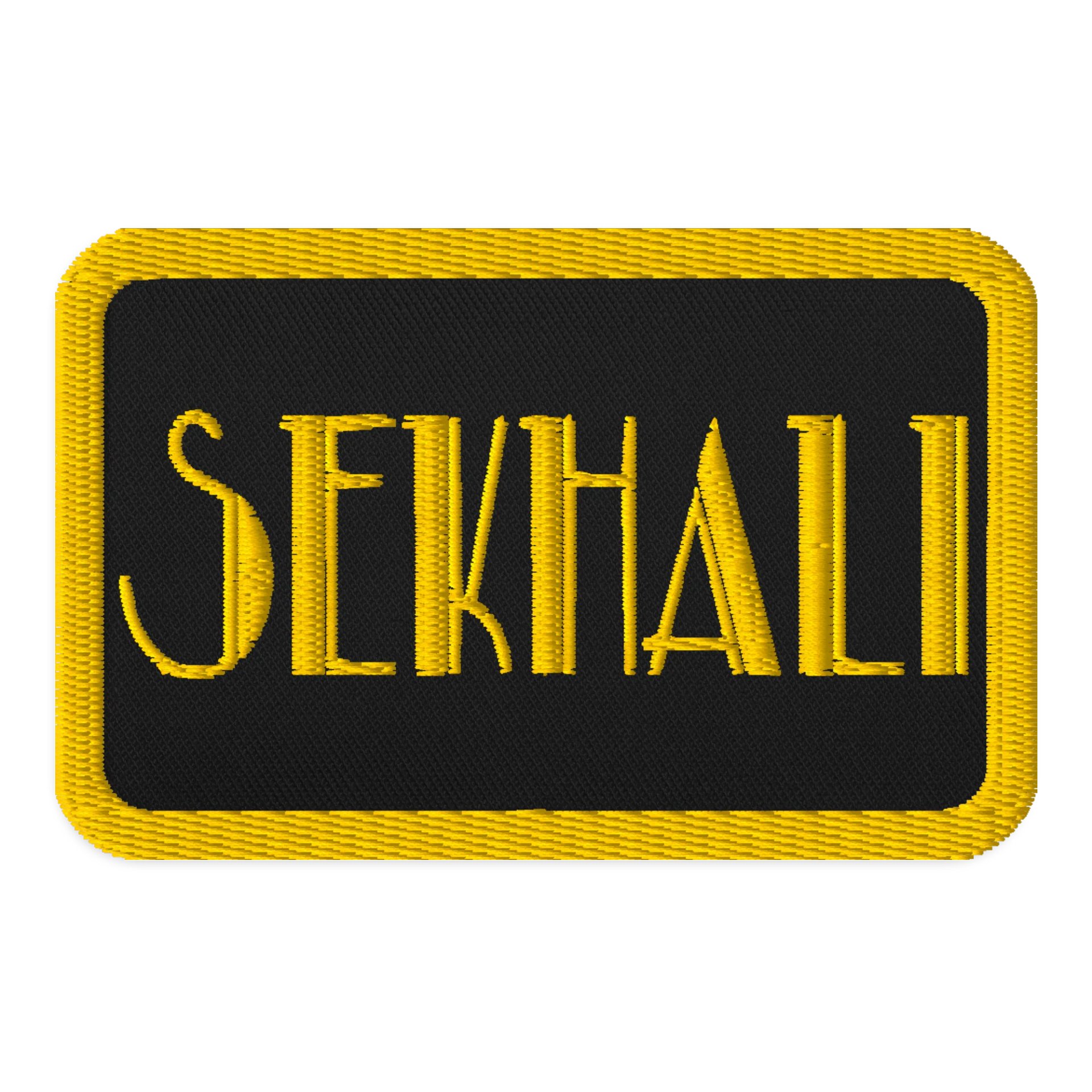 Sekhali Logo Text Embroidered Patch product image (1)
