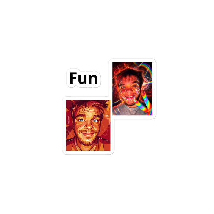 Bold Style Rainbow Portrait Kiss Cut Sticker product image (1)