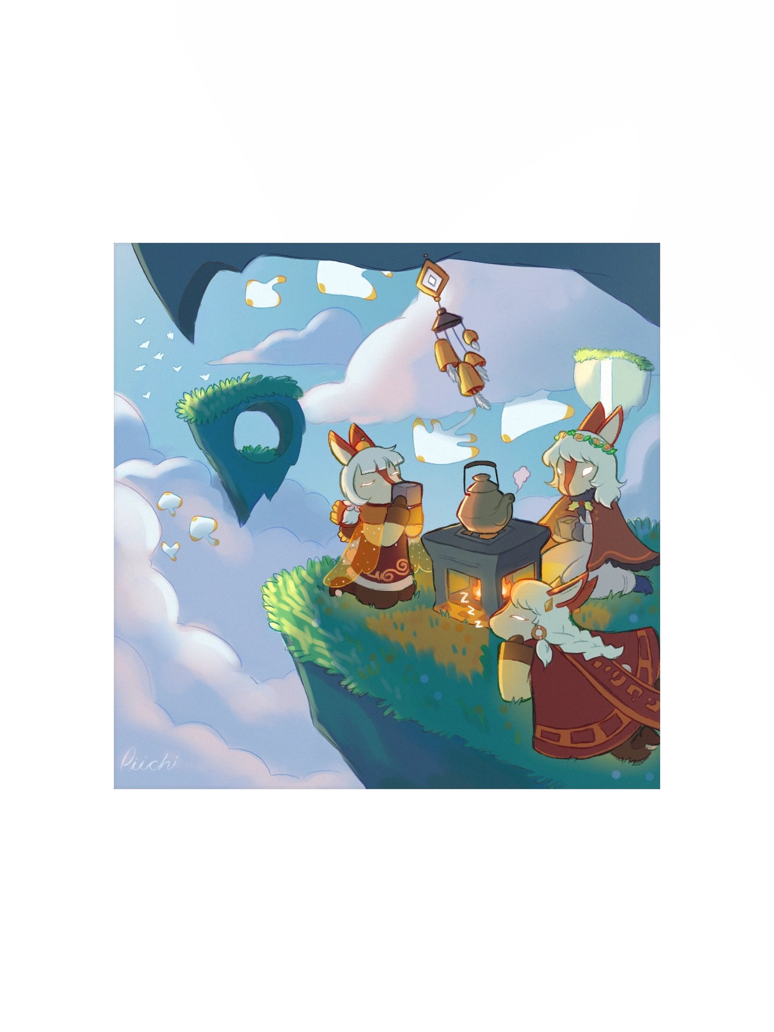 Sky Teaparty Print product image (1)