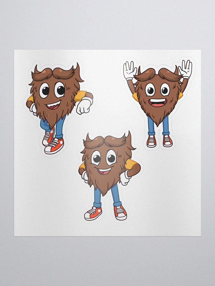 Beardie V2 Trio Stickers product image (1)