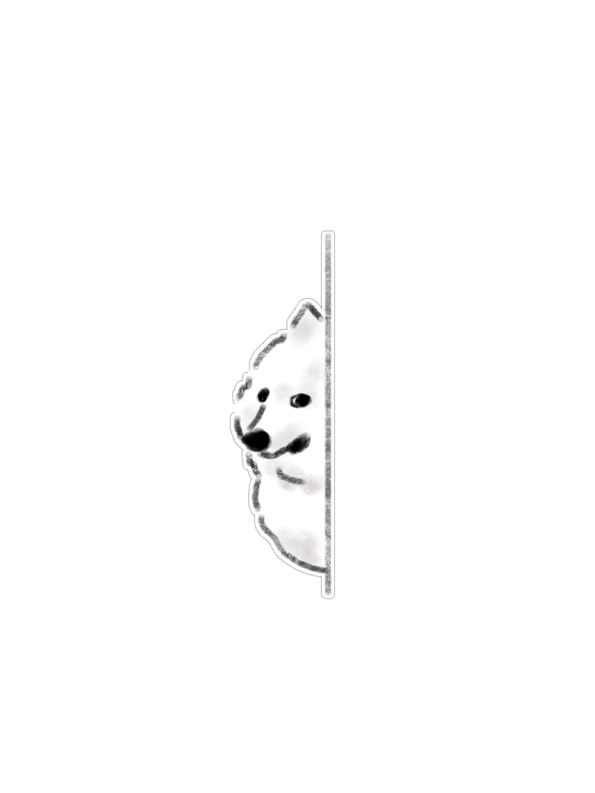 Minimal & Cute Peeking Dog Clipart PNG Bundle (15 Items) product image (7)