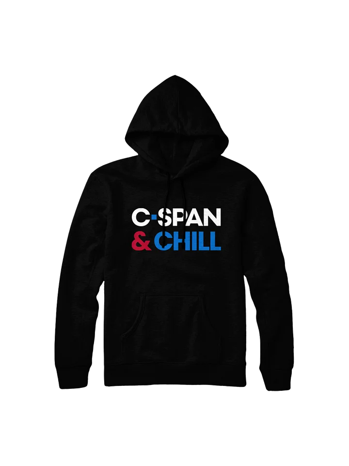 C-SPAN & Chill Black Hoodie product image (1)
