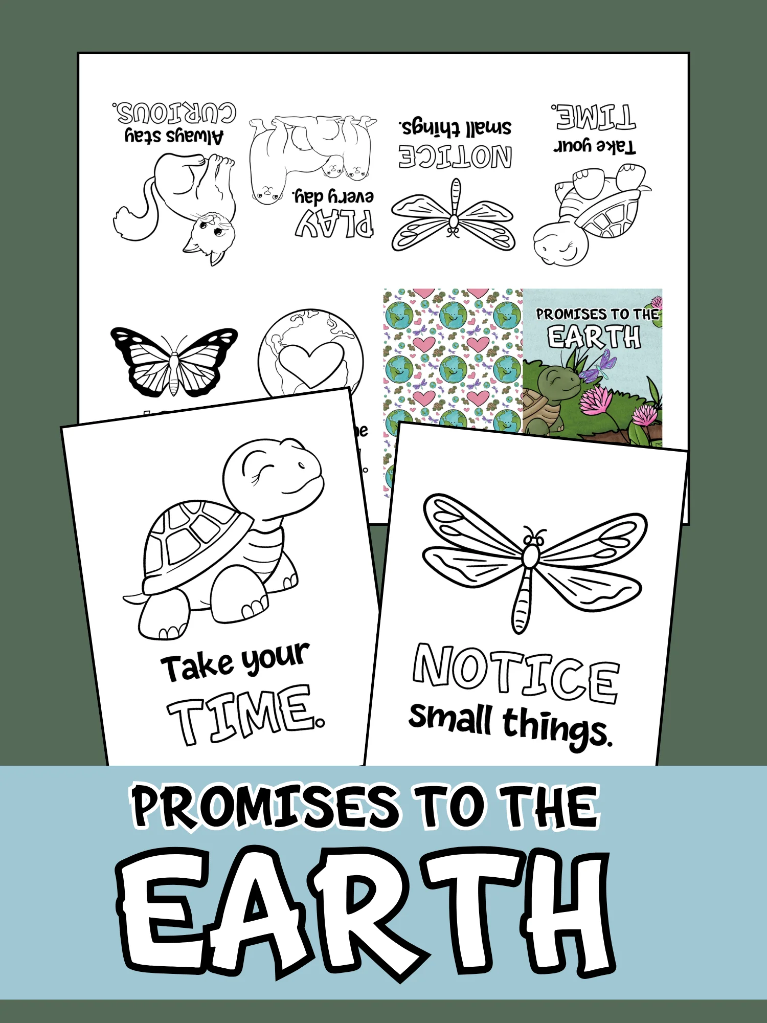 Promises to the Earth: A Coloring Minibook product image (1)