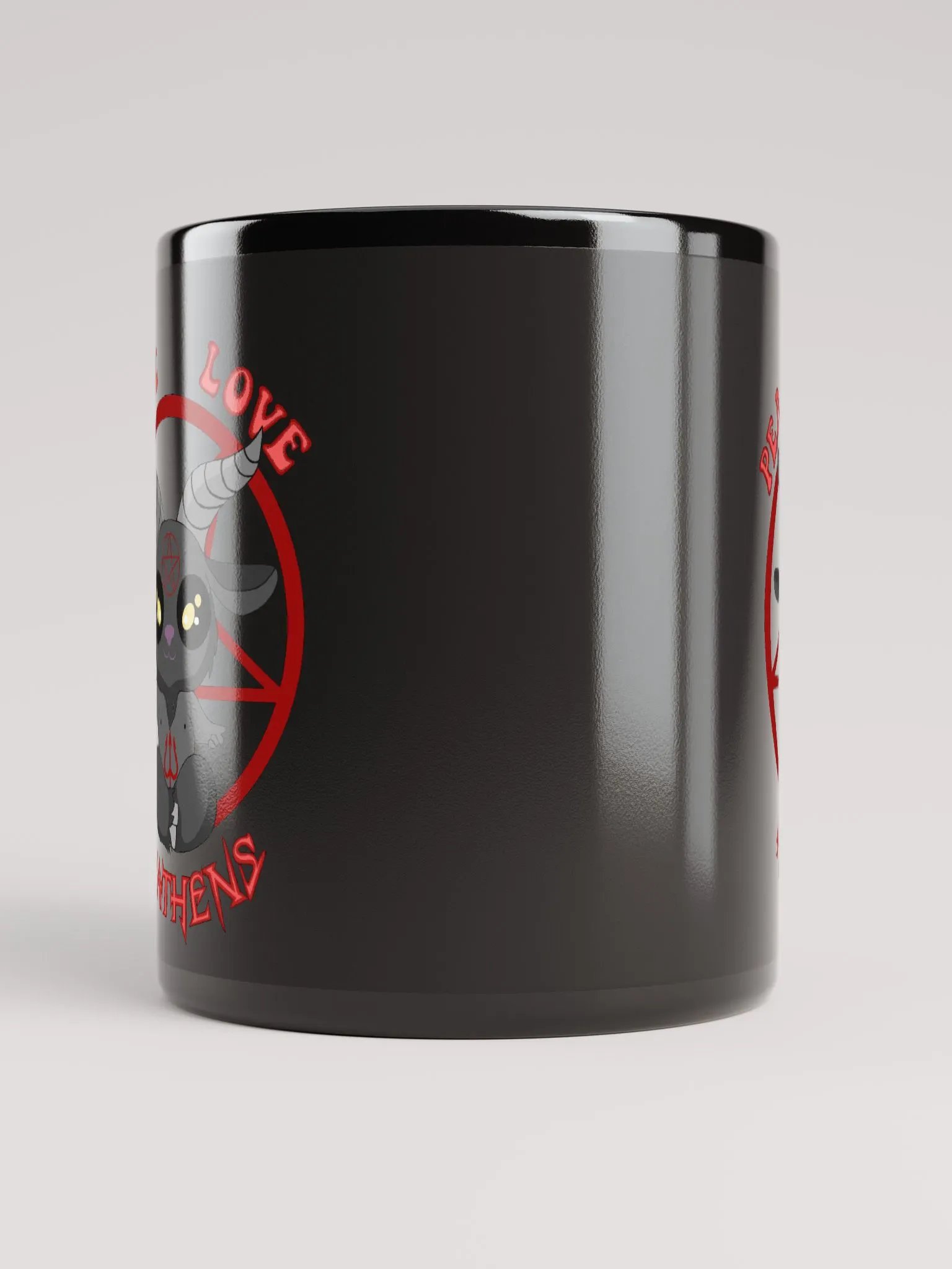 Peace, Love, Heathens Mug - Red product image (5)