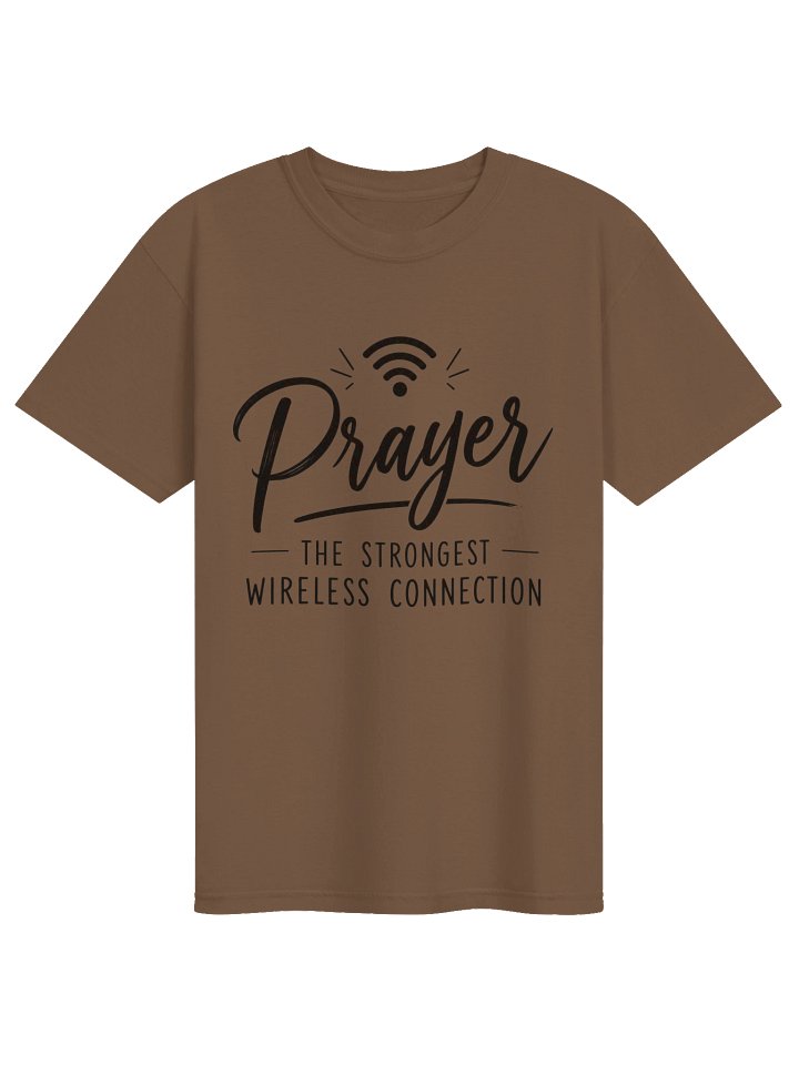 Prayer The Strongest Wireless Connection Shirt | Christian Faith T-Shirt | Inspirational Religious Apparel | Prayer Warrior Gift | Kingdom Life Co. product image (2)