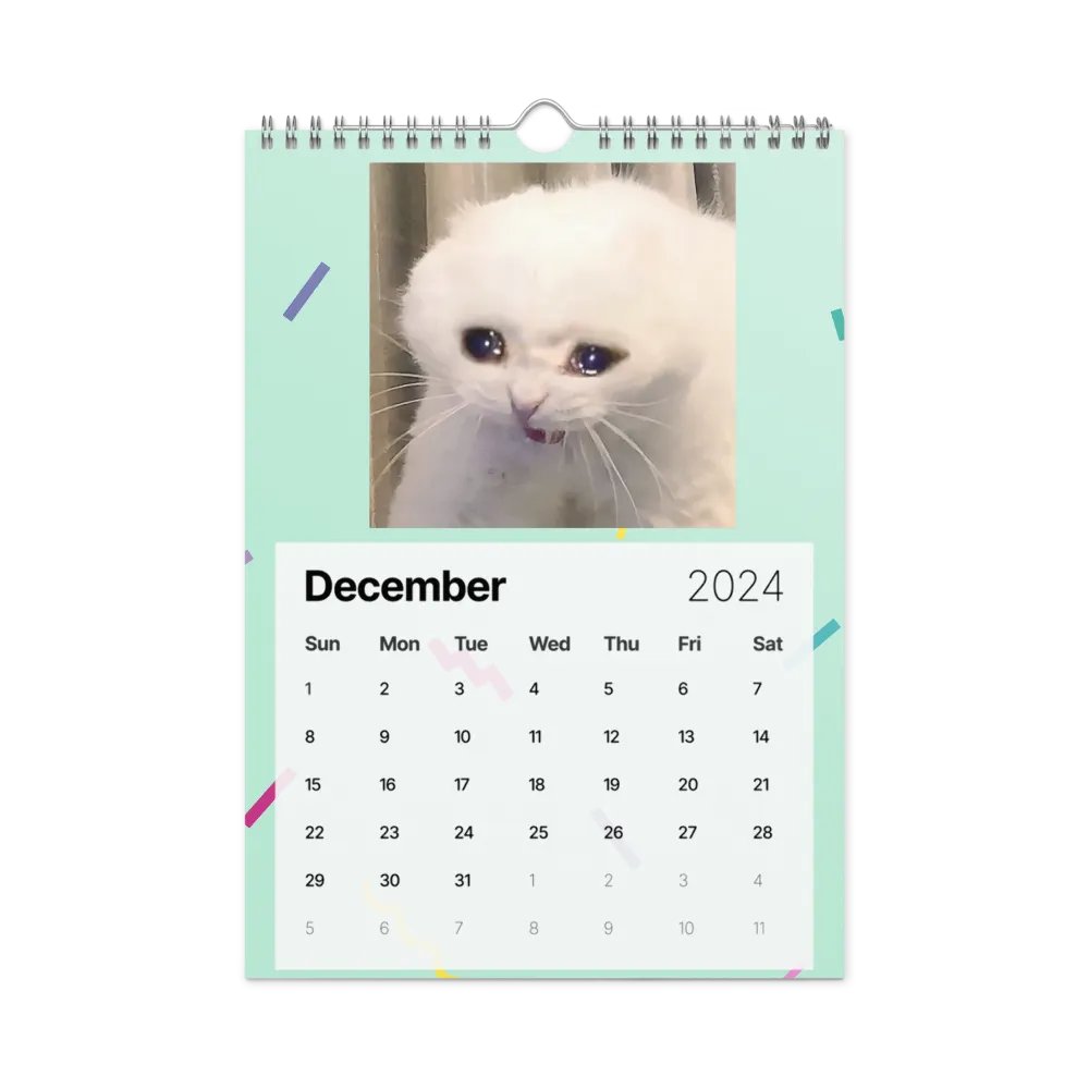 Wall Calendar (2024): Meme Cats product image (6)