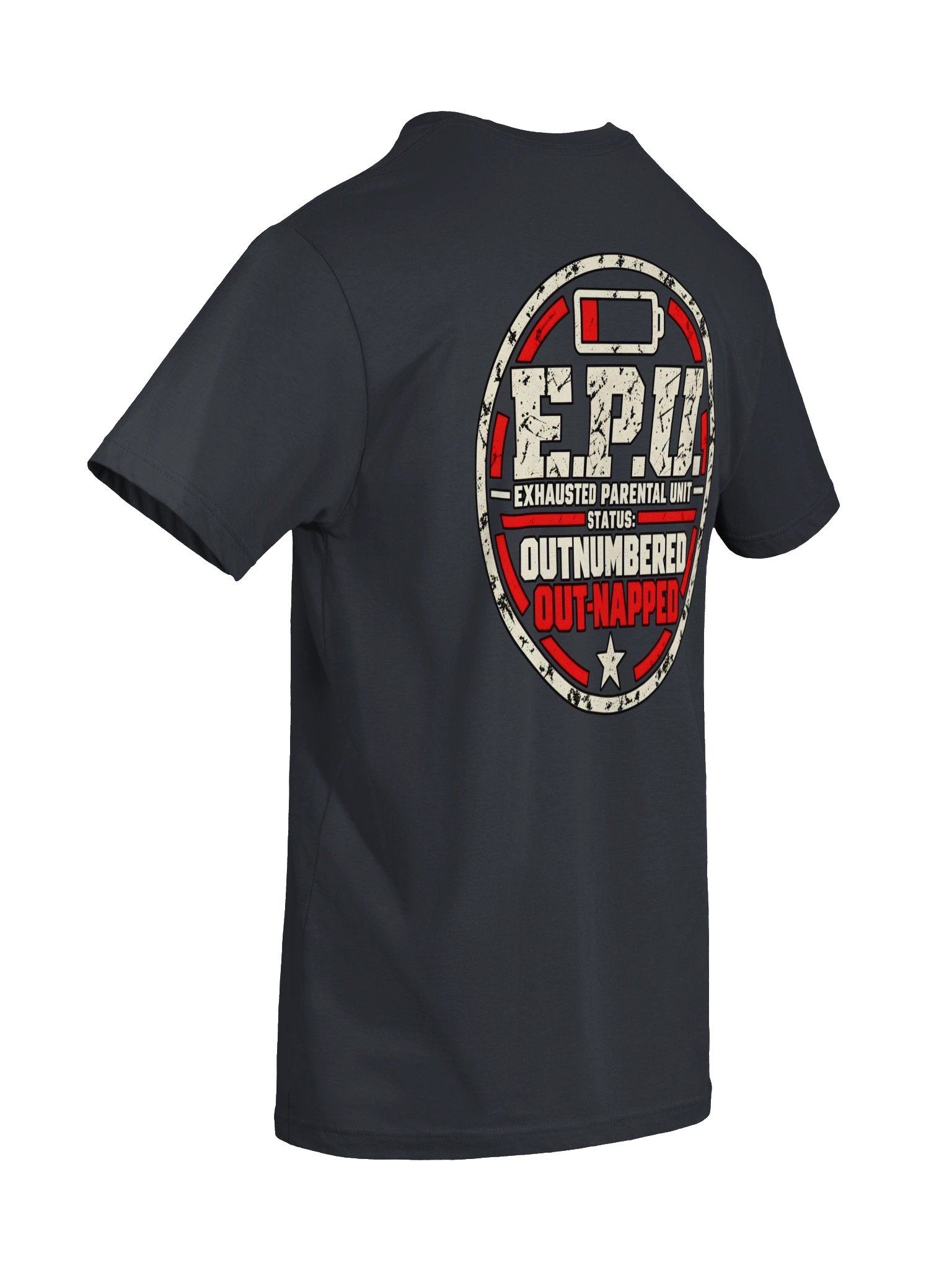 Outnumbered Out-Napped Men's T-Shirt | Funny Dad Shirt | Exhausted Parental Unit Graphic Tee product image (8)
