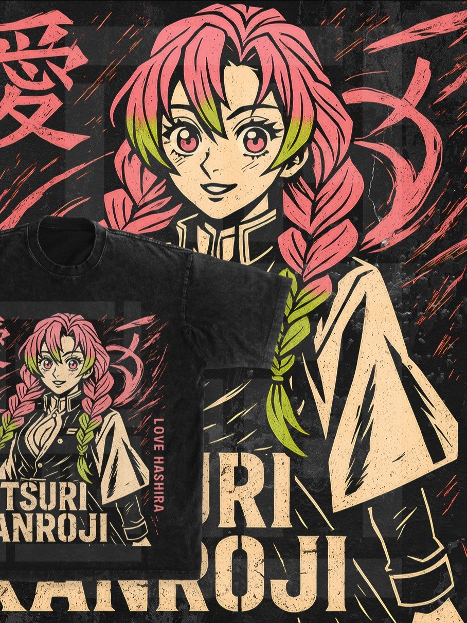 9-Piece Hybrid Streetwear Demon Slayer PNGs product image (3)