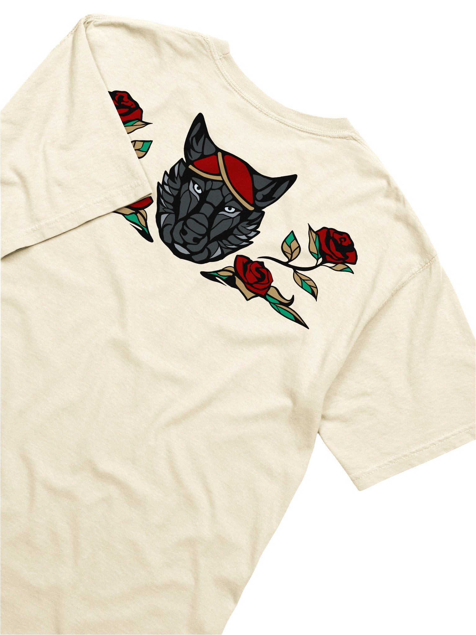 T-Shirt with back print - Wolf & Roses product image (81)