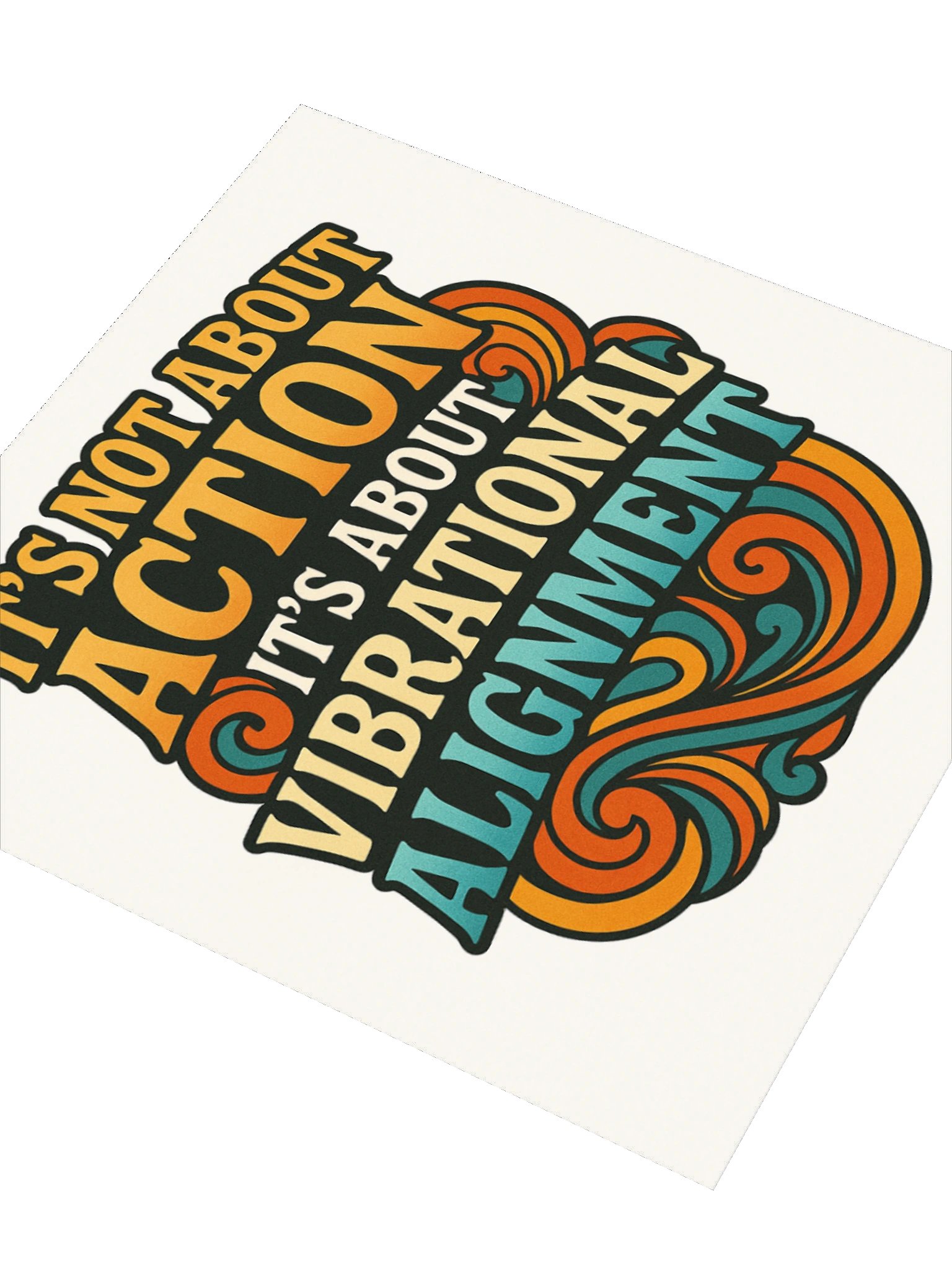 It's Not About Action Sticker product image (6)