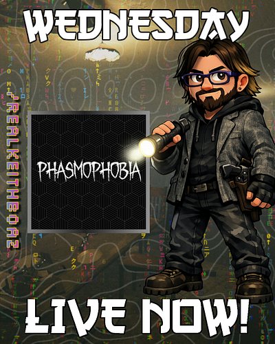 Tonight’s stream: Phasmophobia x Alan Wake — a cinematic descent into the dark with @angelielas & @dragonroseladyofchaos 
The...