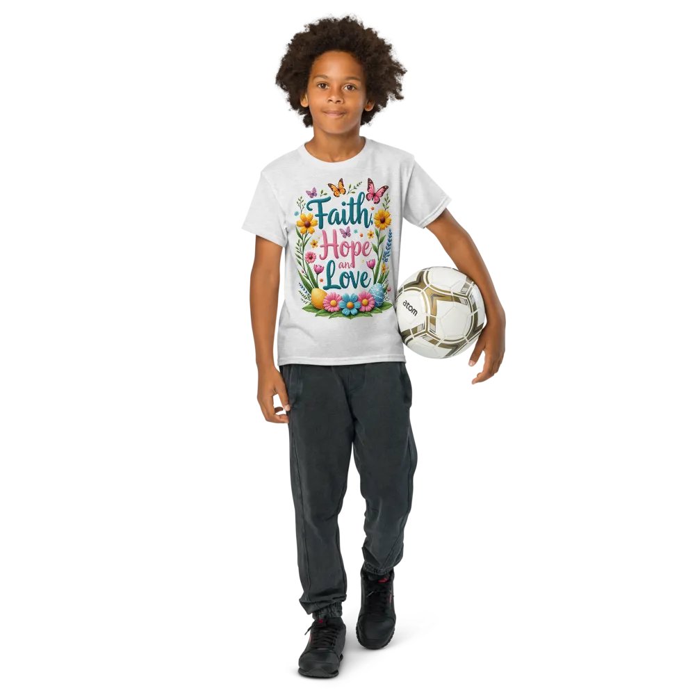 Faith Hope and Love Youth Sports Tee product image (73)