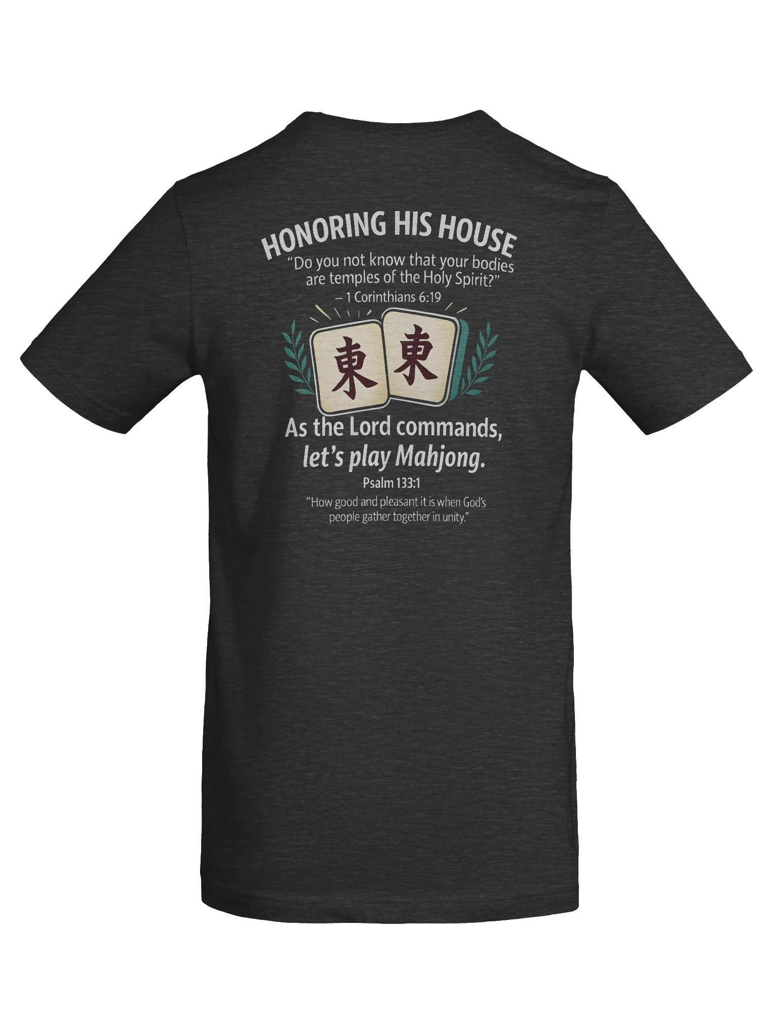 His House Unisex "Let's Play Mahjong" T-Shirt by His House
