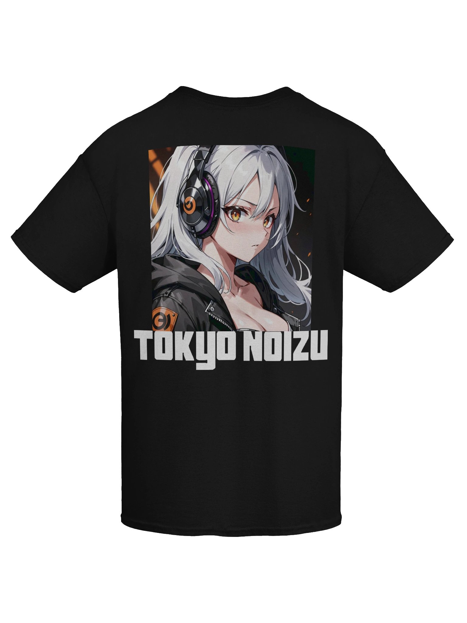 Anime Headphone Girl Graphic T-Shirt – Japanese Streetwear & Music Culture product image (6)