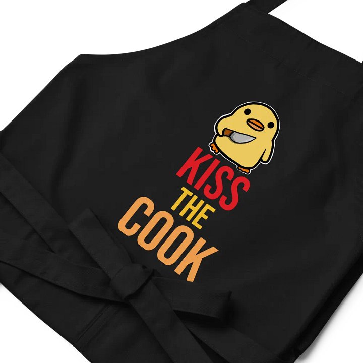 Printed Stabby Duck Kiss the Cook Apron product image (1)