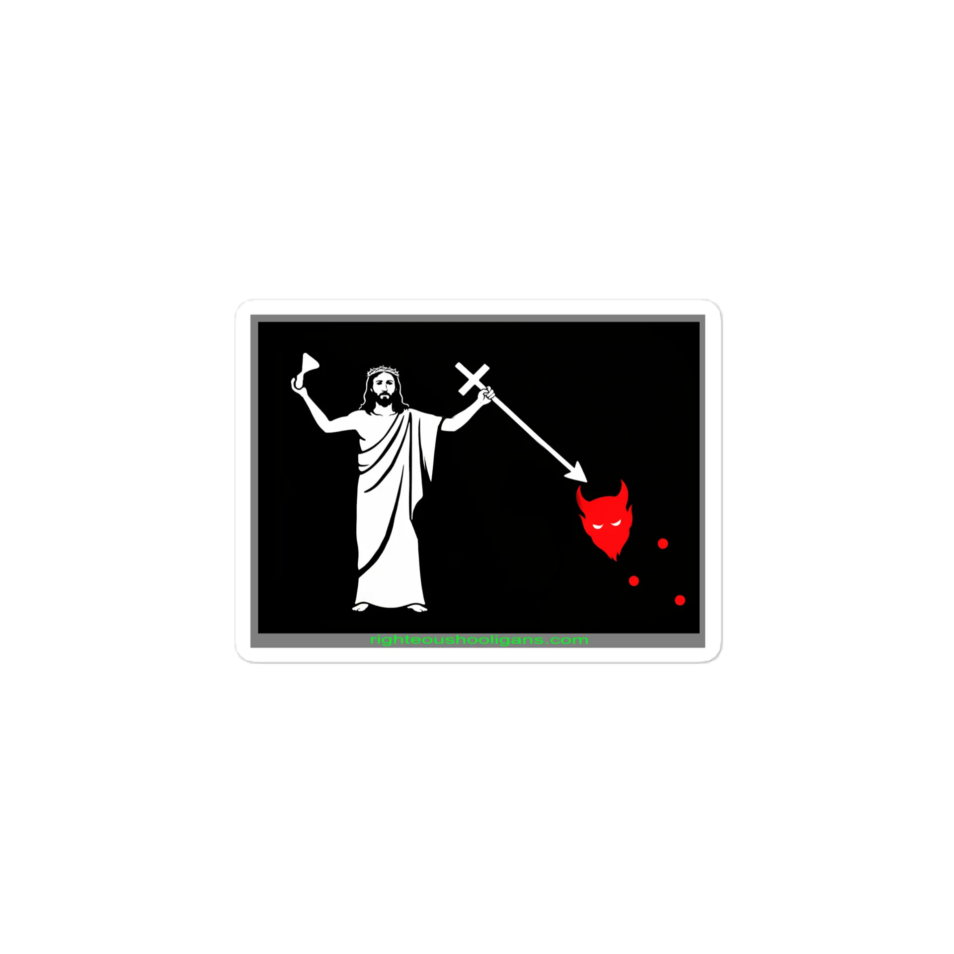 Righteous Hooligans Holy Battle Sticker product image (1)