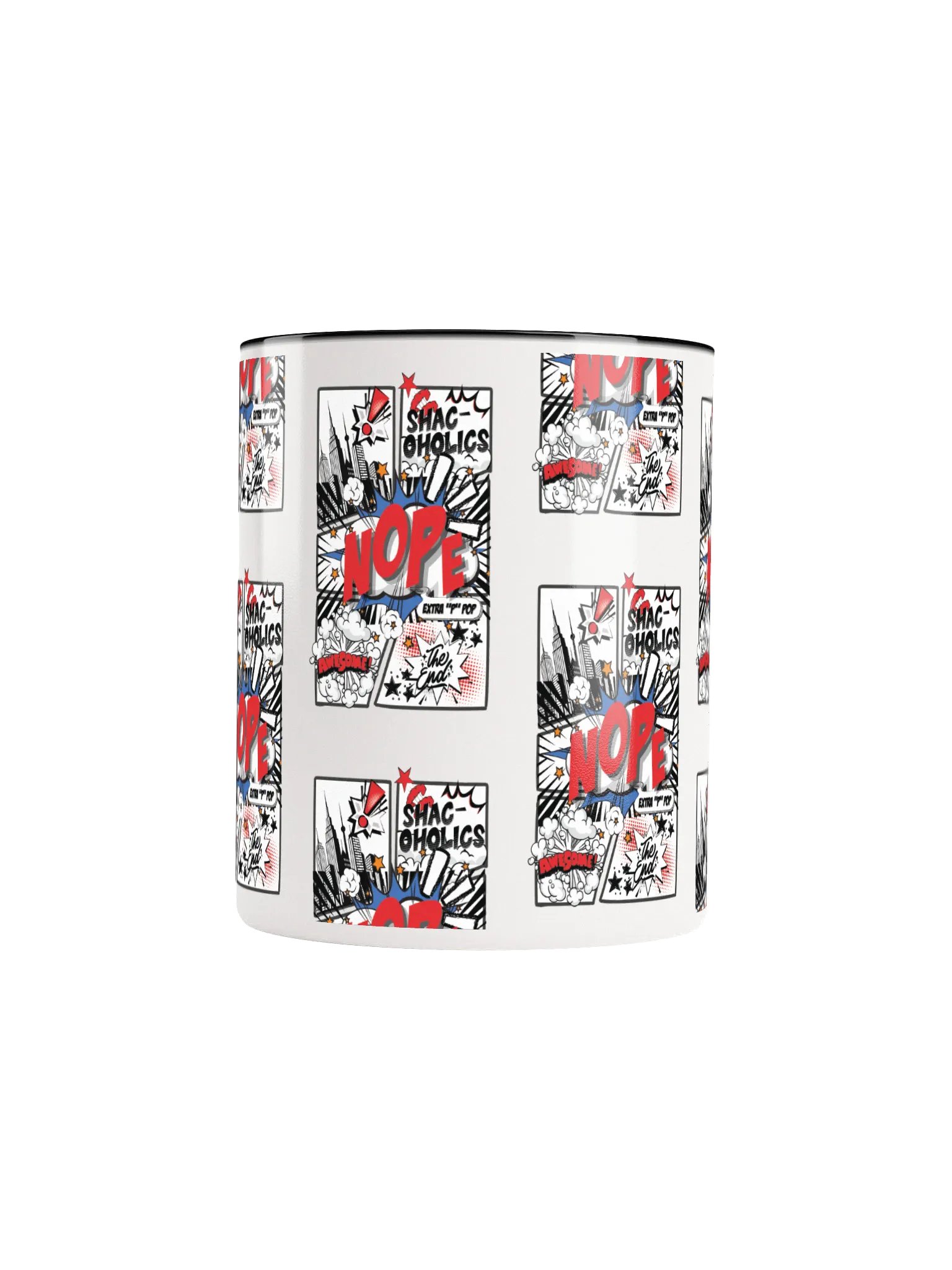 Shac-oholics Comic Blast Mug - Red 