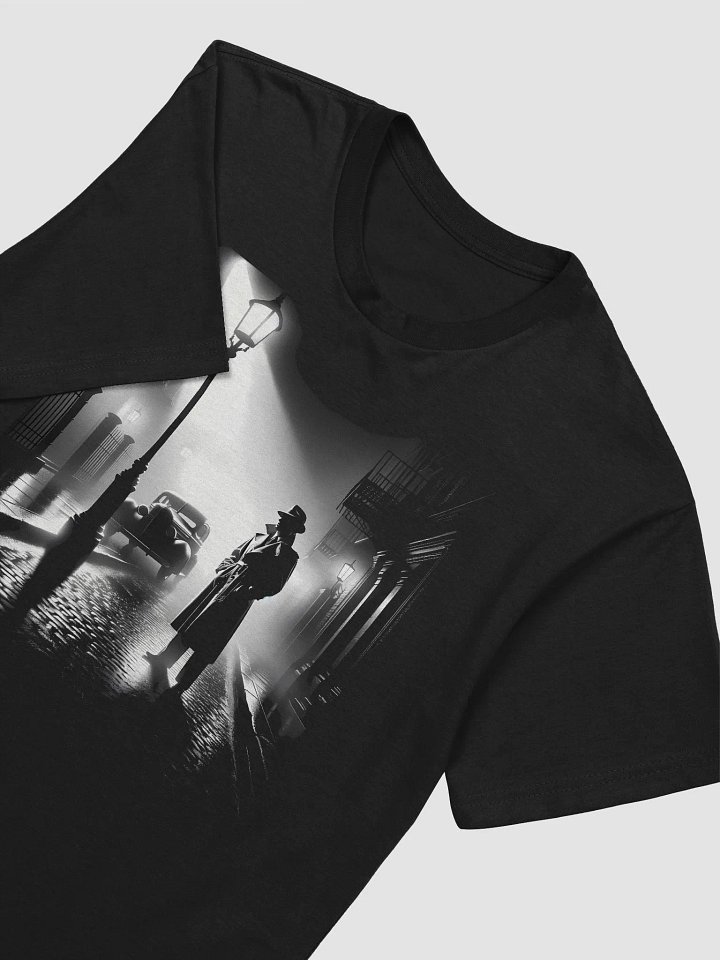 Copy of Whispers in the Mist: An Eerie Noir Encounter (Front Print Mens Tee) product image (2)