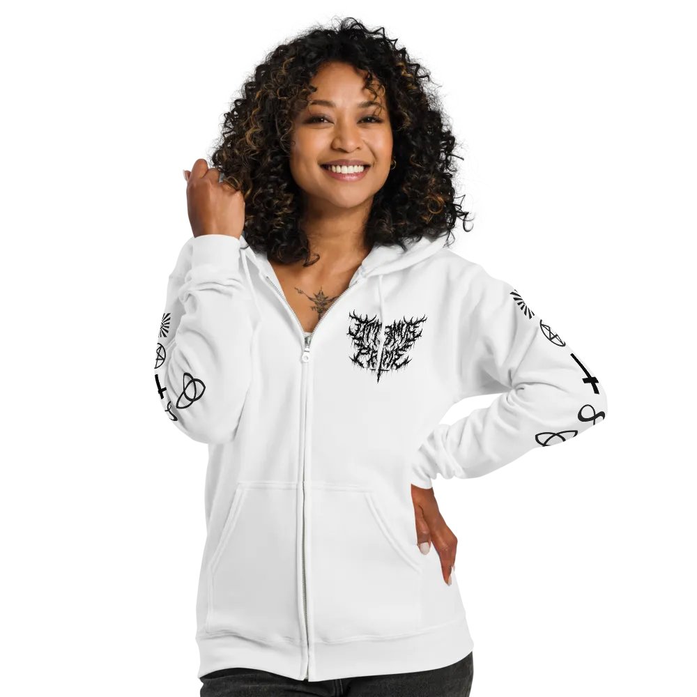 Ottomus Prime Metal Logo Zip-up (White) product image (5)