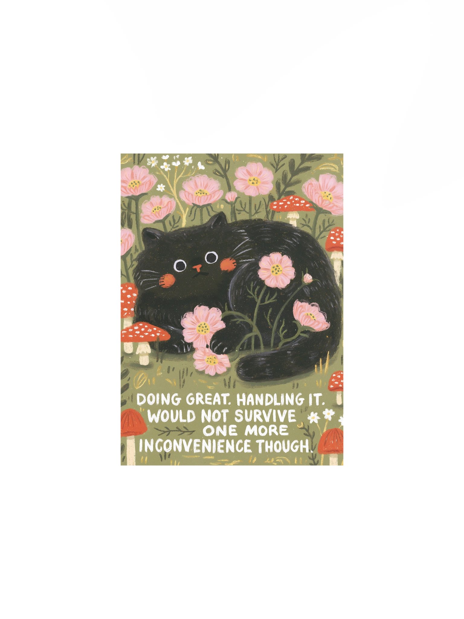 Doing Great Black Cat Poster product image (5)