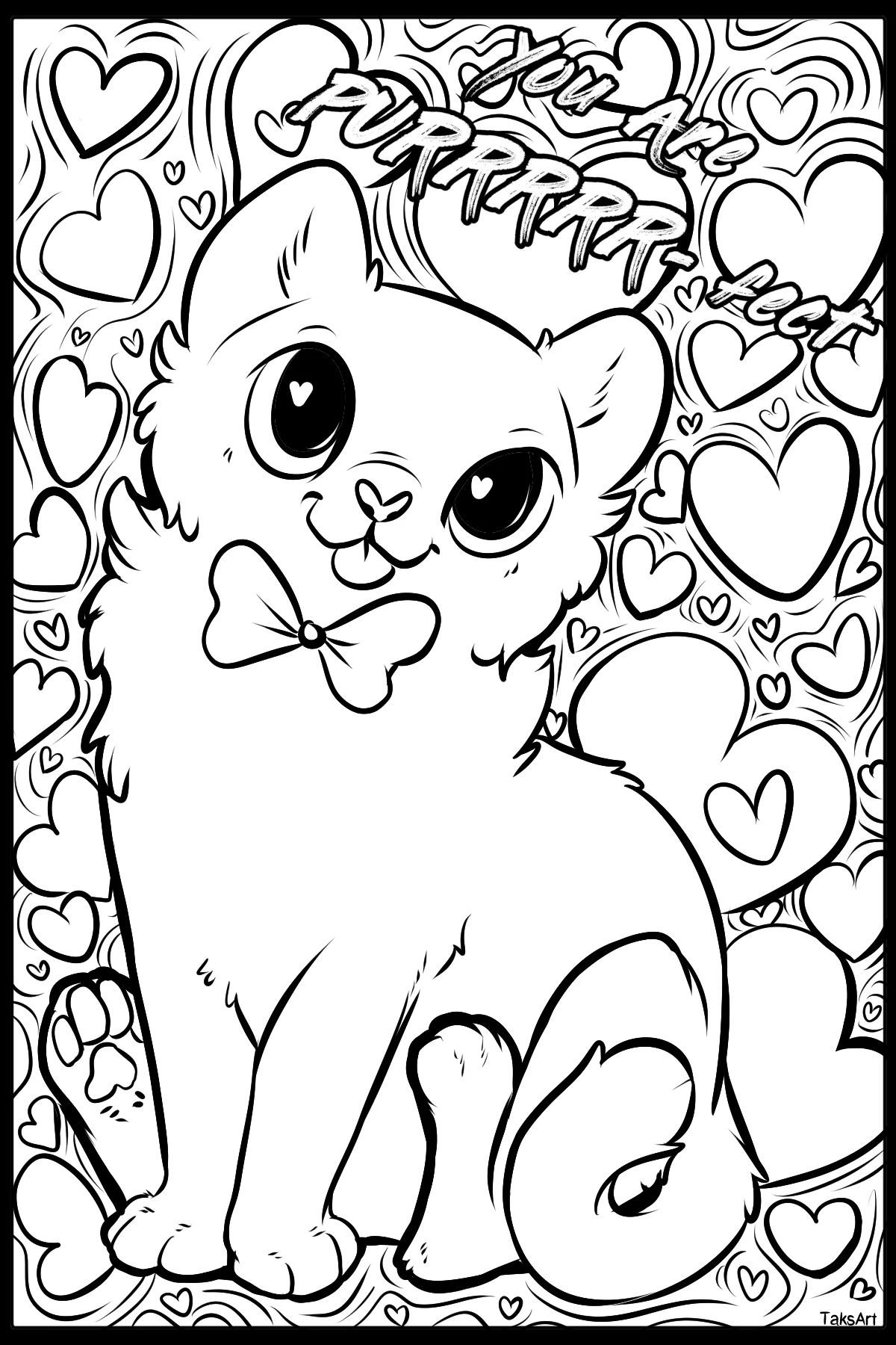 Animal Valentines - Coloring pages product image (3)