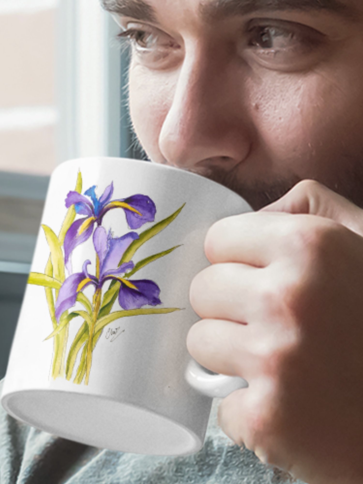 Purple Iris Coffee Mug product image (3)