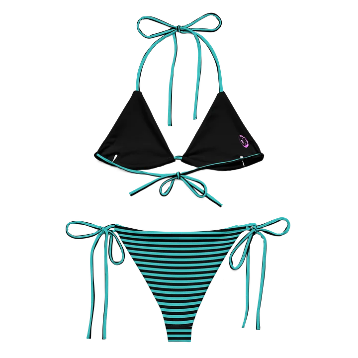 Blaque and Turquoise Kat Skull Bikini product image (2)
