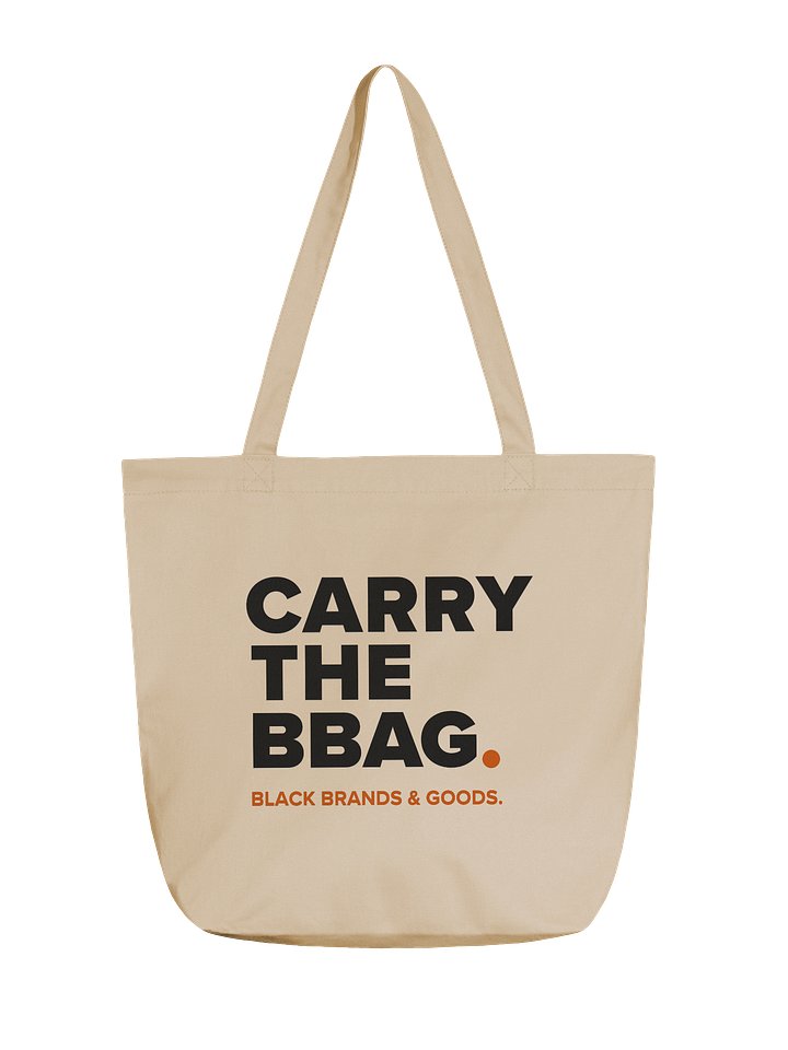 CARRY THE BBAG. Natural Canvas Tote product image (1)