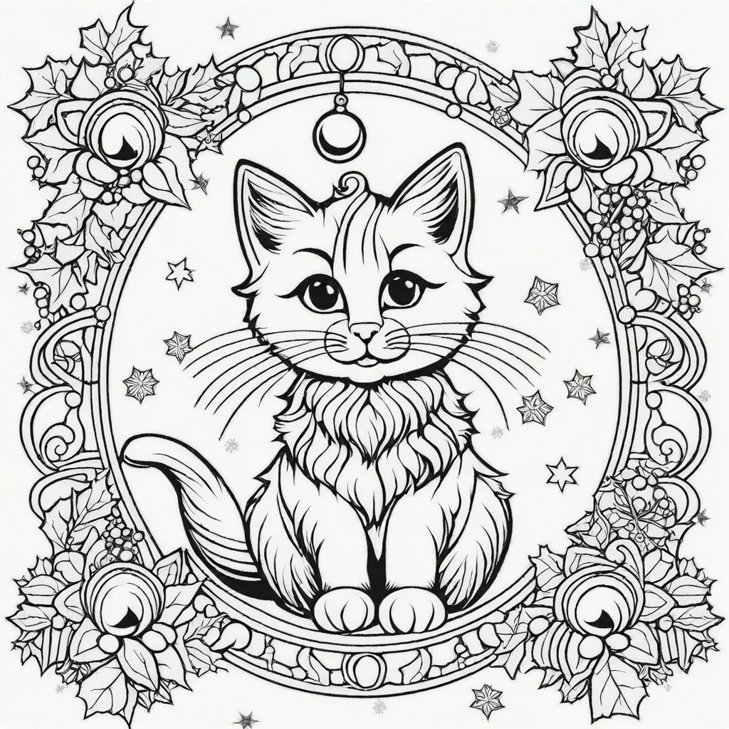 CHRISTMAS CATS - Colouring for Cat Lovers - BOOK TWO product image (5)