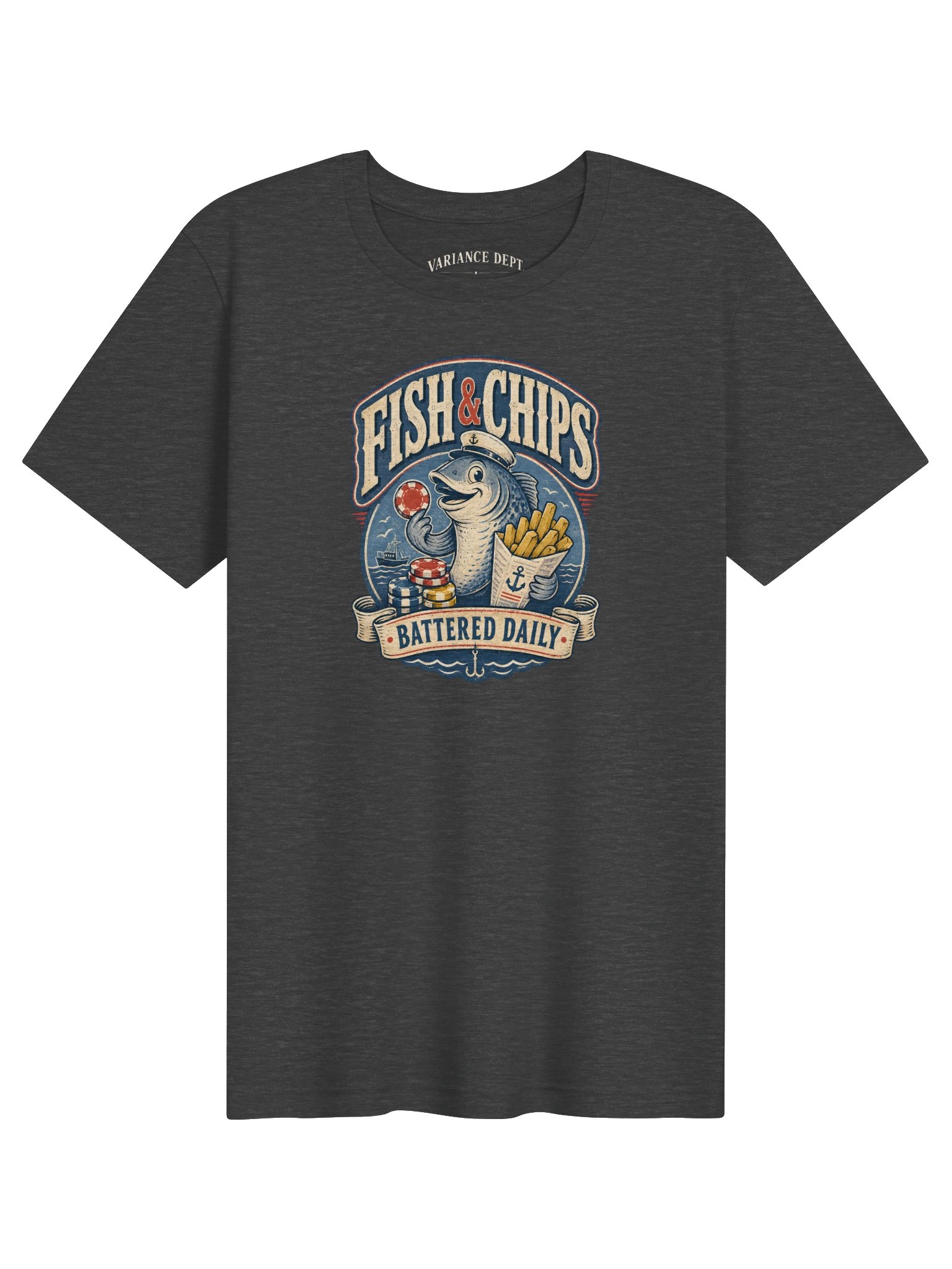 Fish & Chips Vintage Poker Tee product image (1)