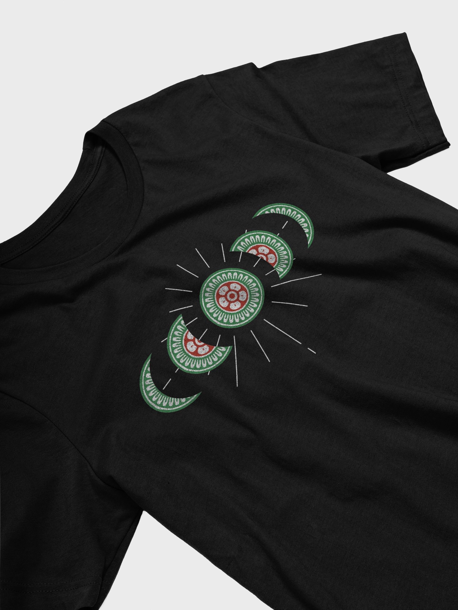 Mahjong Moon Phase Shirt for Board Game Lovers, Unisex Board Gaming Black T-shirt product image (5)