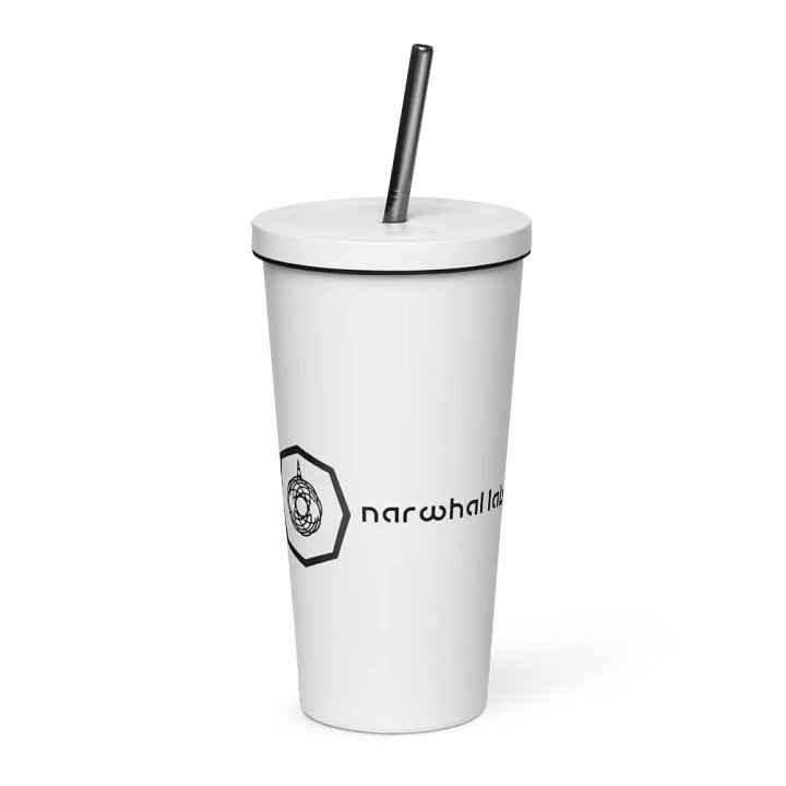 narwhal labs white steel water cup product image (1)