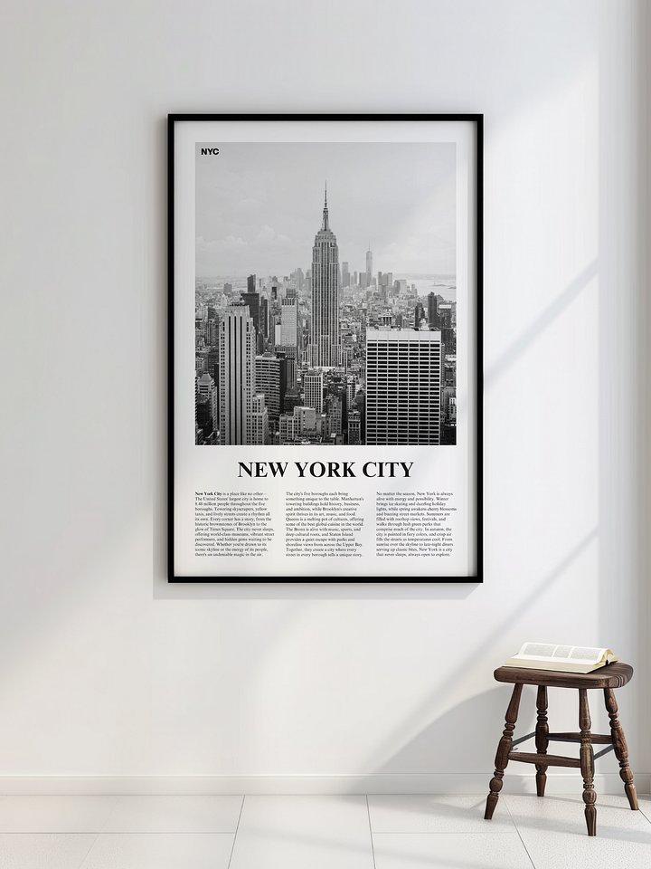 New York City 03 Newspaper Poster | Framed product image (2)