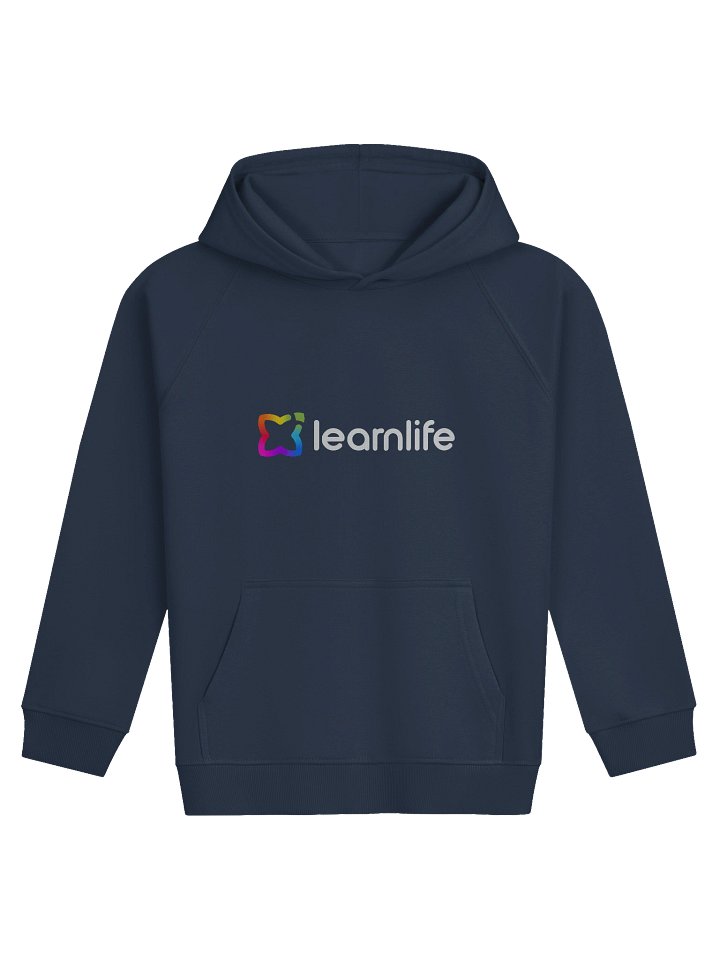 Kids Hoodie - Organic - Horizontal Logo - Rainbow & White product image (1)