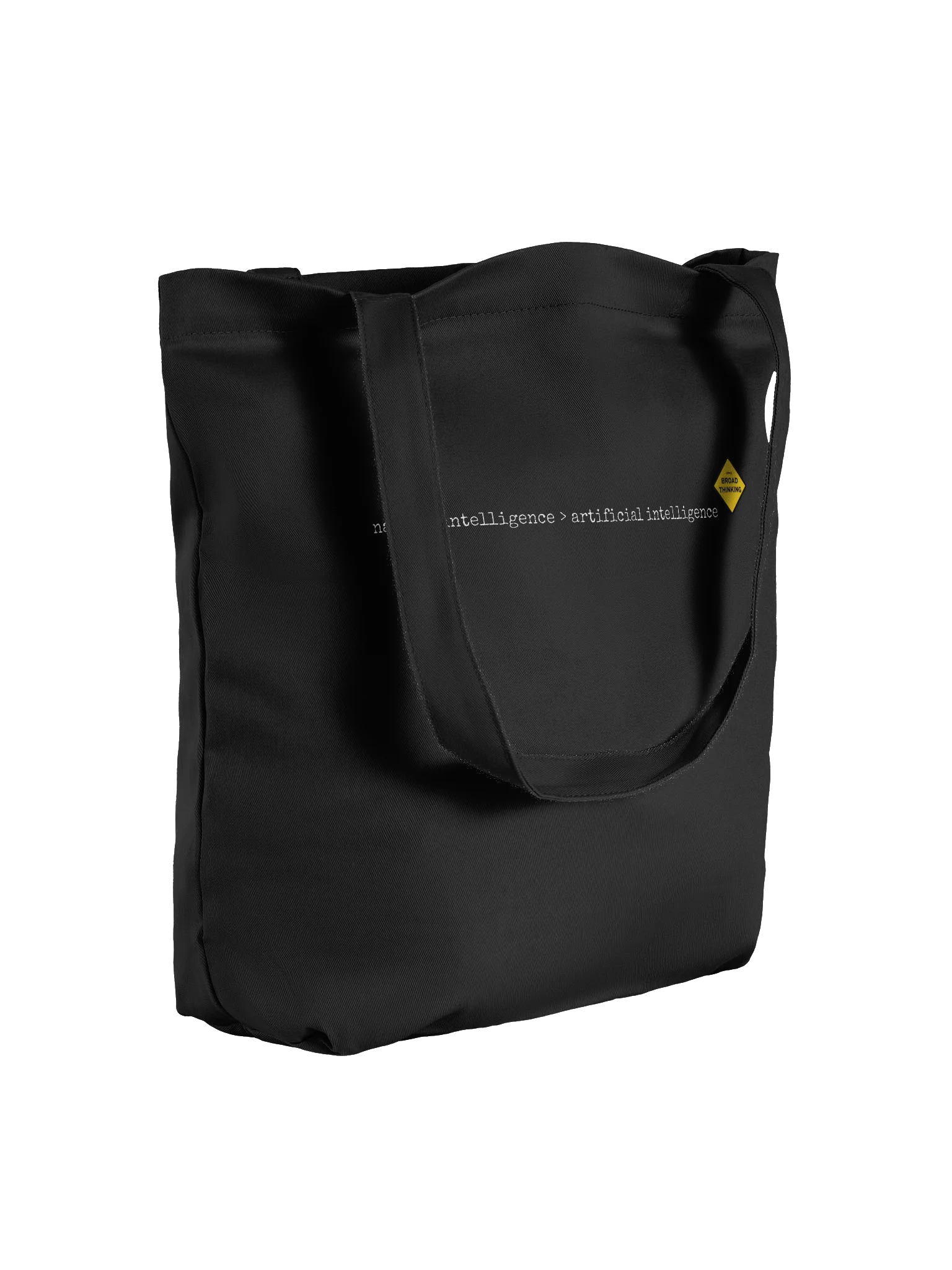 "natural intelligence > artificial intelligence" Tote Bag product image (4)
