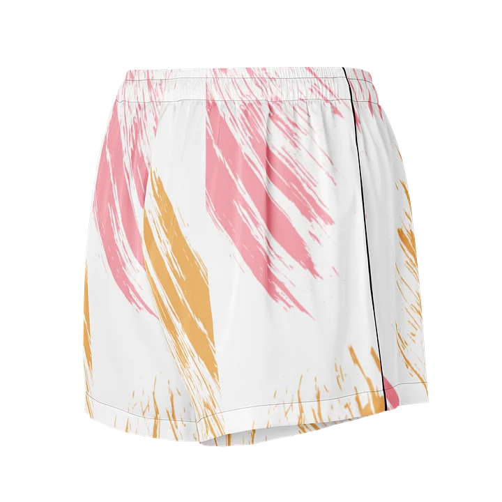 Pink Orange Brushstroke Pajama Shorts product image (2)