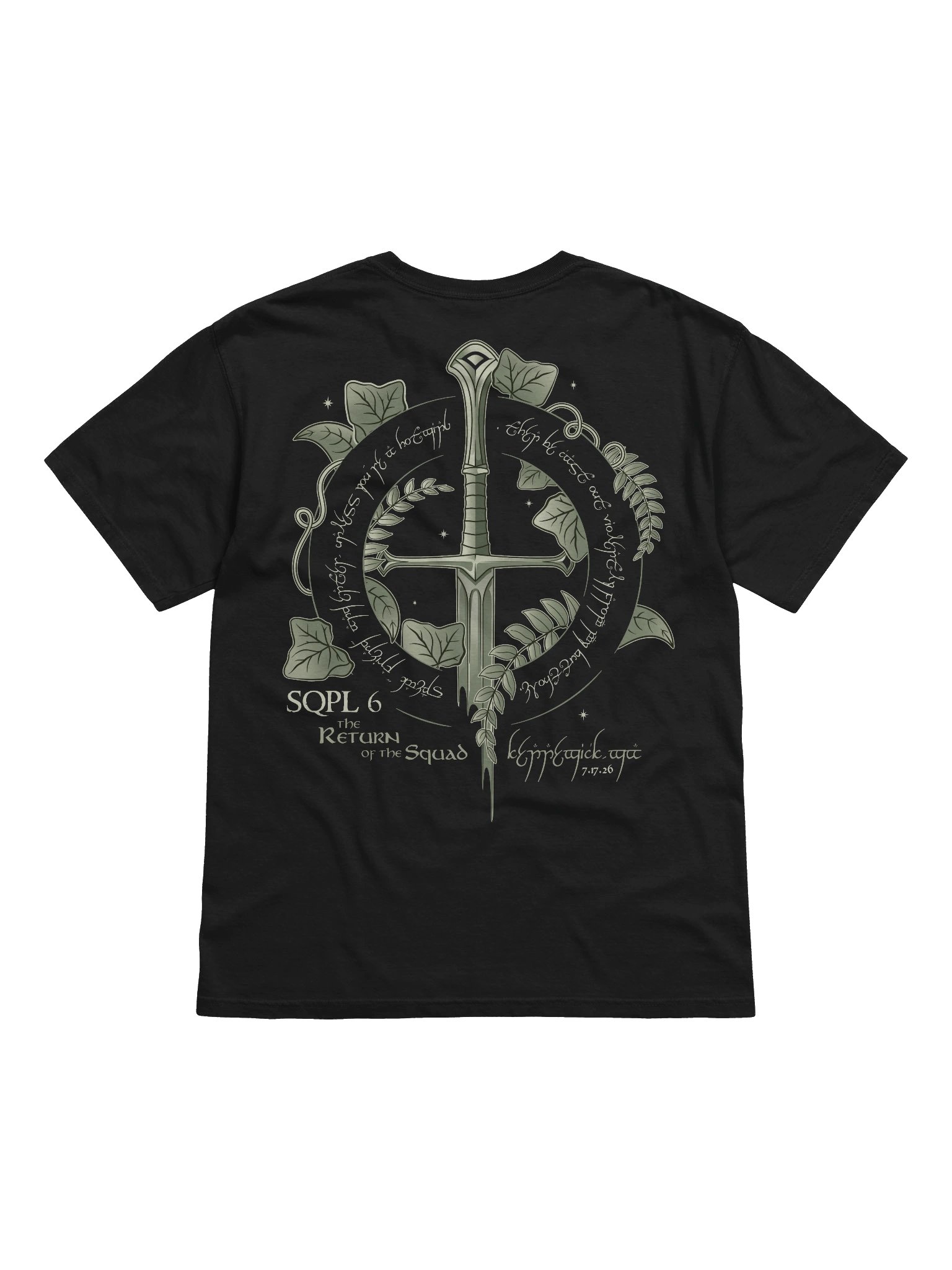 Squad of the Rings: SQPL 6 Tee Black product image (2)